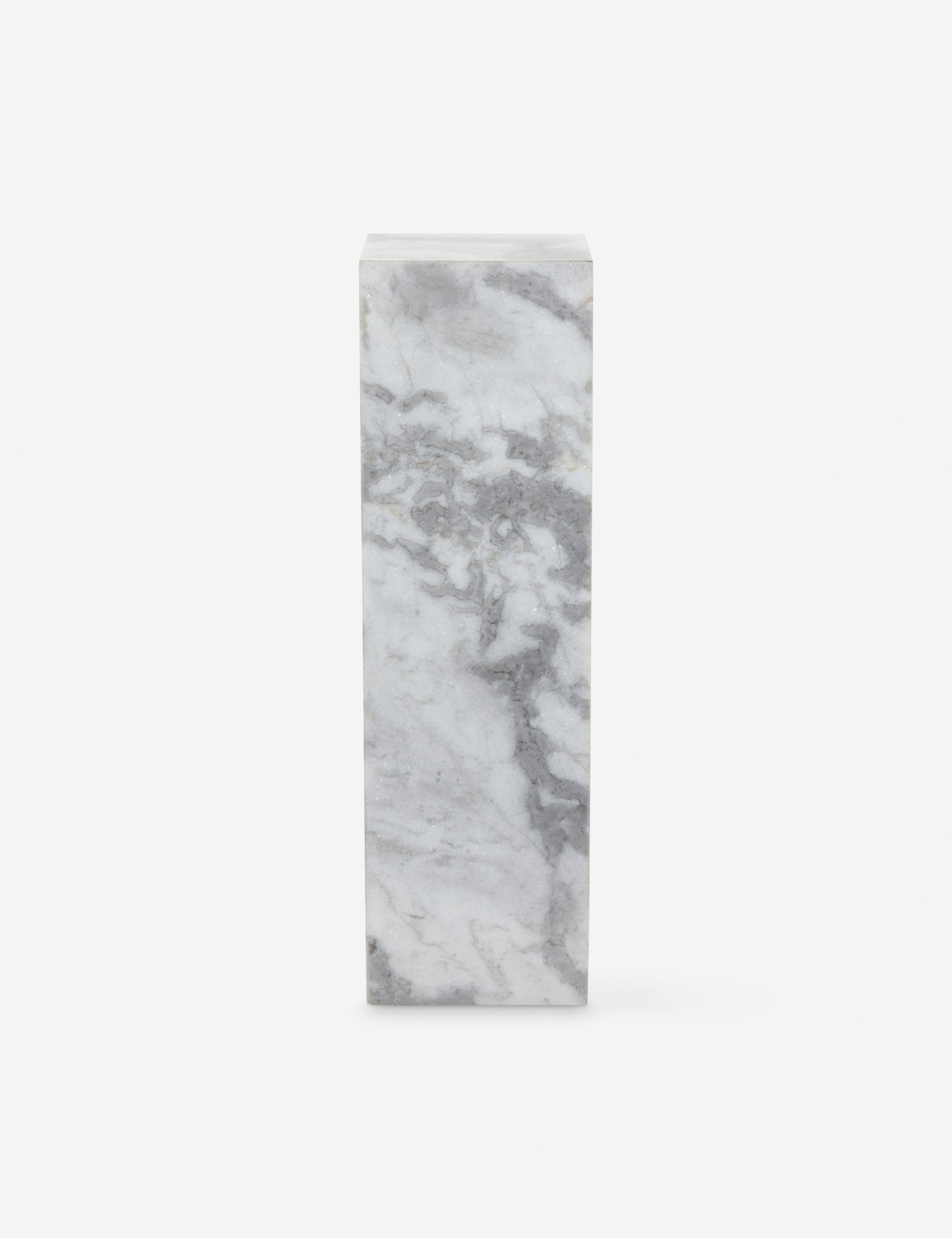 Lulu and Georgia Rialta Plinth – White Marble - view 2