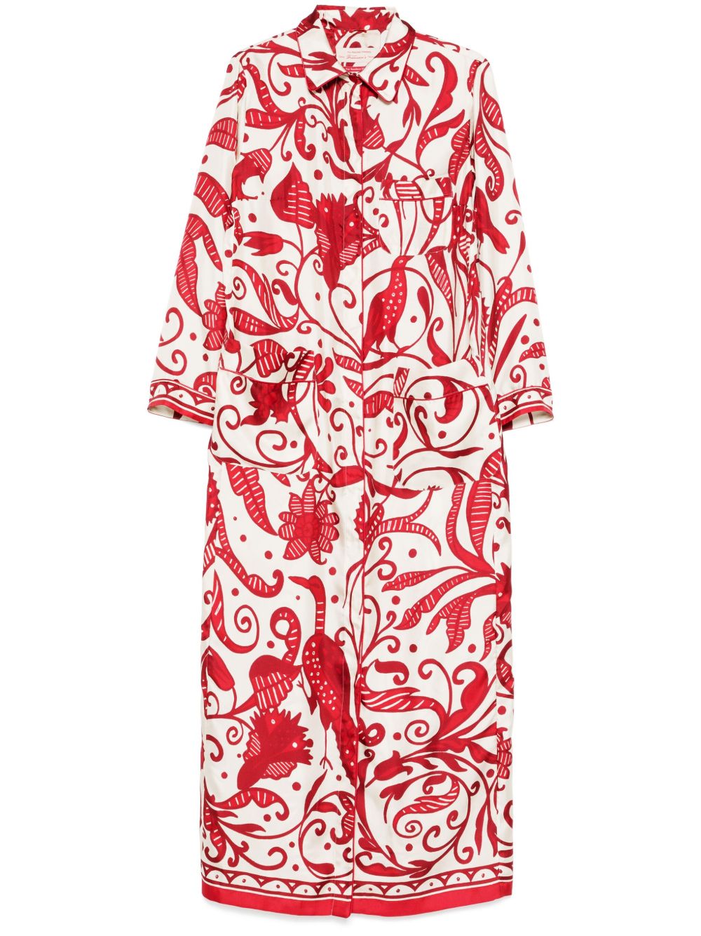 F.R.S . F.R.S. Silk crepe long kaftan dress – SILK 100%