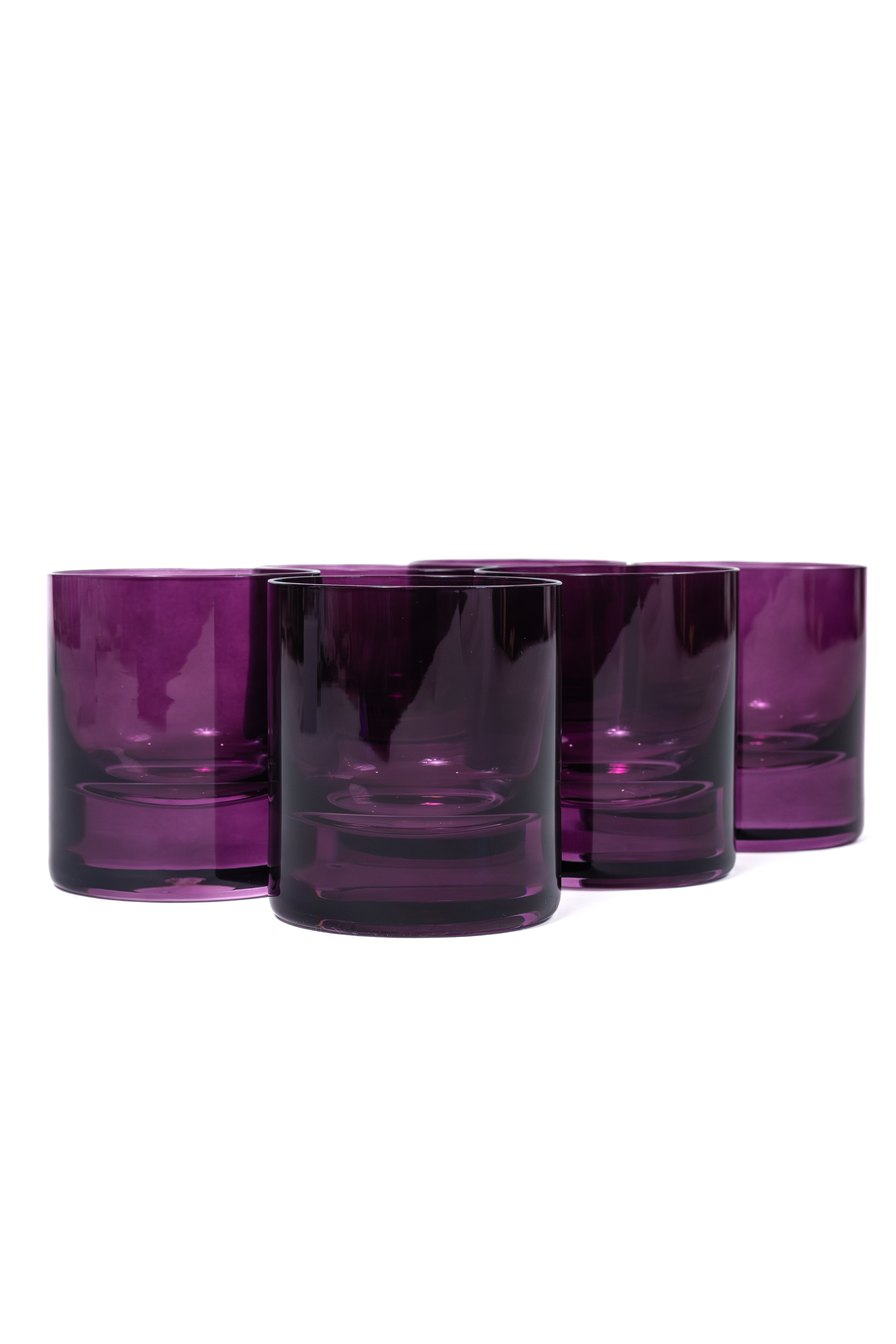 Estelle Colored Glass Estelle Colored Rocks Glass - Set of 6 {Amethyst} - view 5