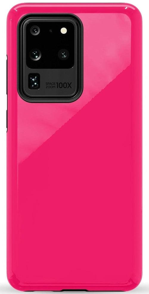 Casetry Think Pink | Solid Neon Pink Samsung Case - view 37