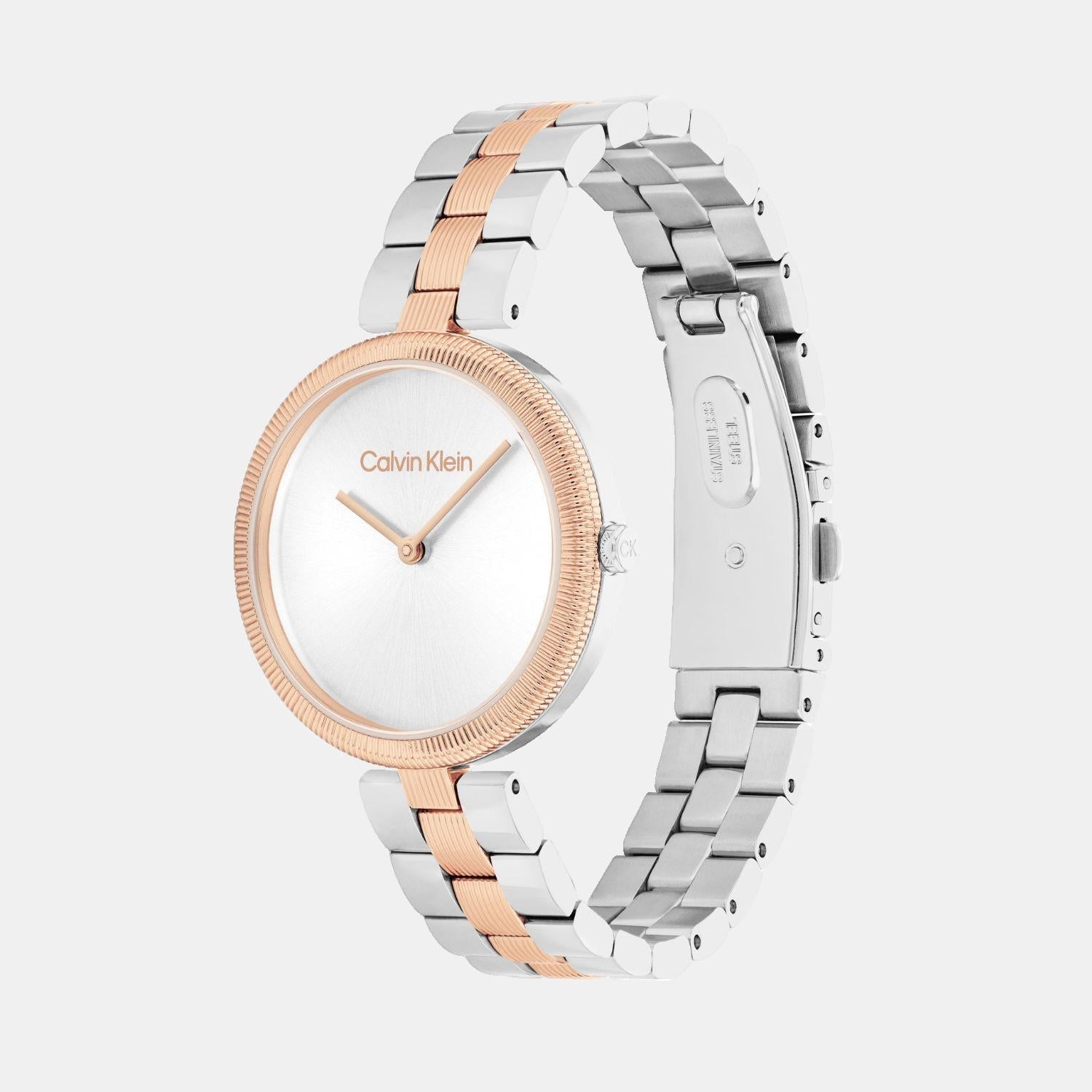 Calvin Klein Gleam Women Quartz Silver & White Dial Analog Stainless Steel Watch 25100040 - view 2