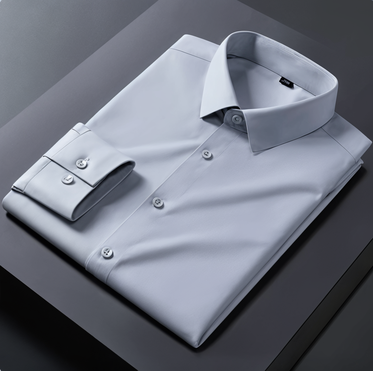 BlackTree Premium Cotton Solid Shirt for Man (Silver)