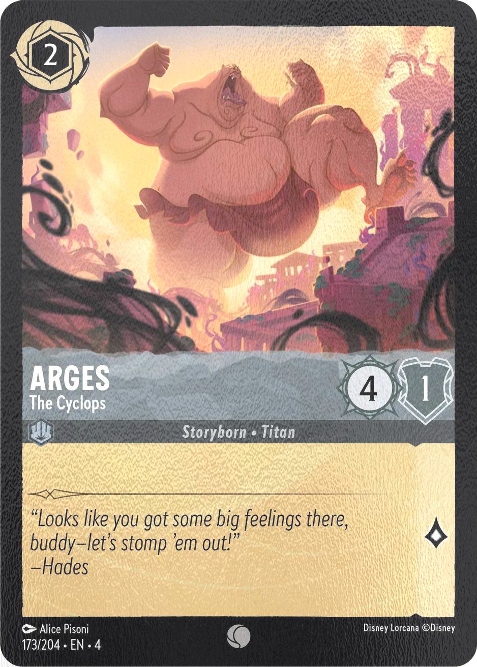 Return cold foil – Lorcana Arges - The Cyclops - 173/204 [Ursula's Return] [Cold Foil]