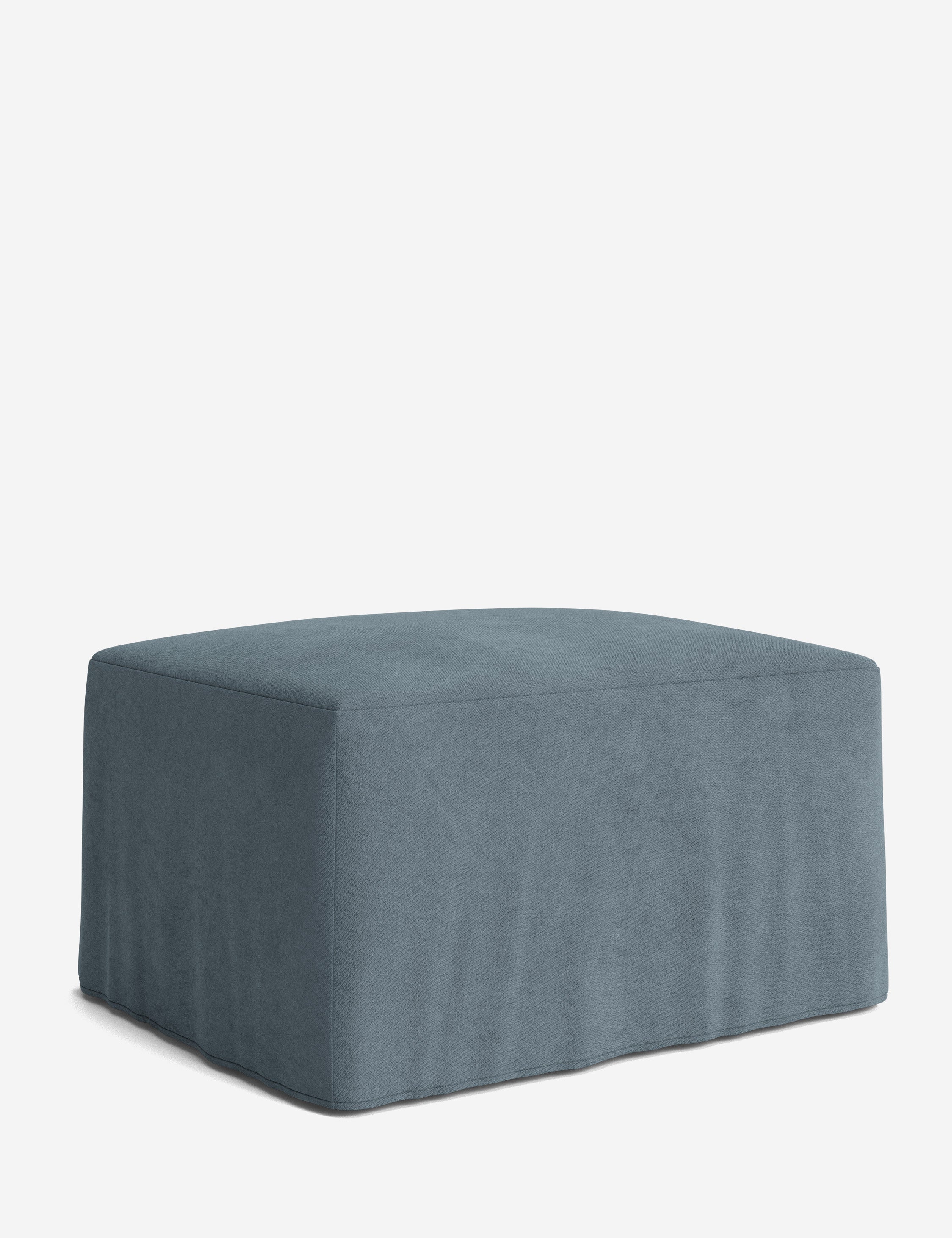 Lulu and Georgia Portola Slipcover Ottoman - view 98