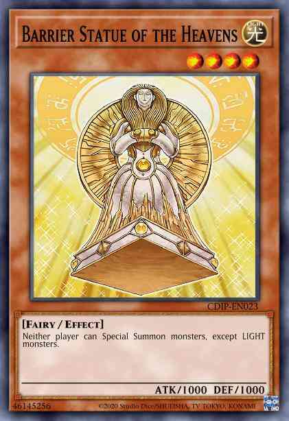 Yu-Gi-Oh! Barrier Statue of the Heavens - CDIP-EN023 - Common - Unlimited