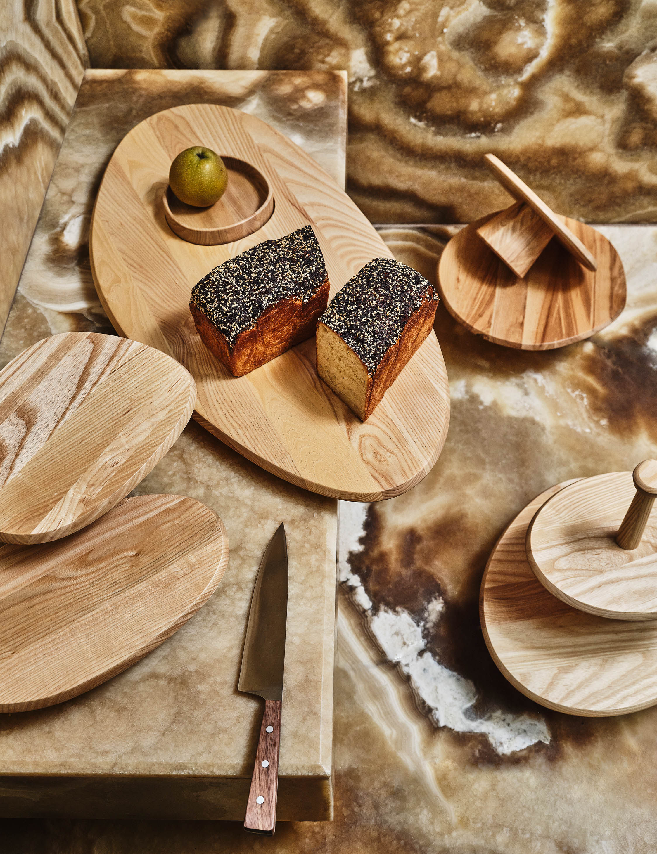 Lulu and Georgia Dune Ash Wood Cake Stand by Kelly Wearstler x Serax - view 43