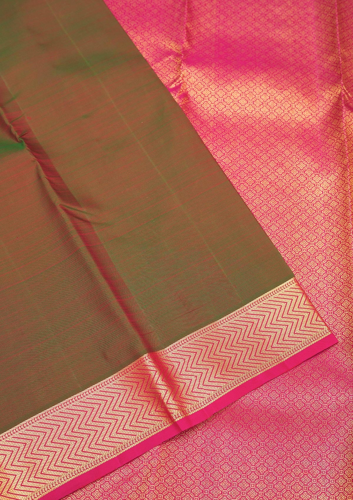 Koskii Mehendi Zariwork Pure Silk Saree – Women's - view 4