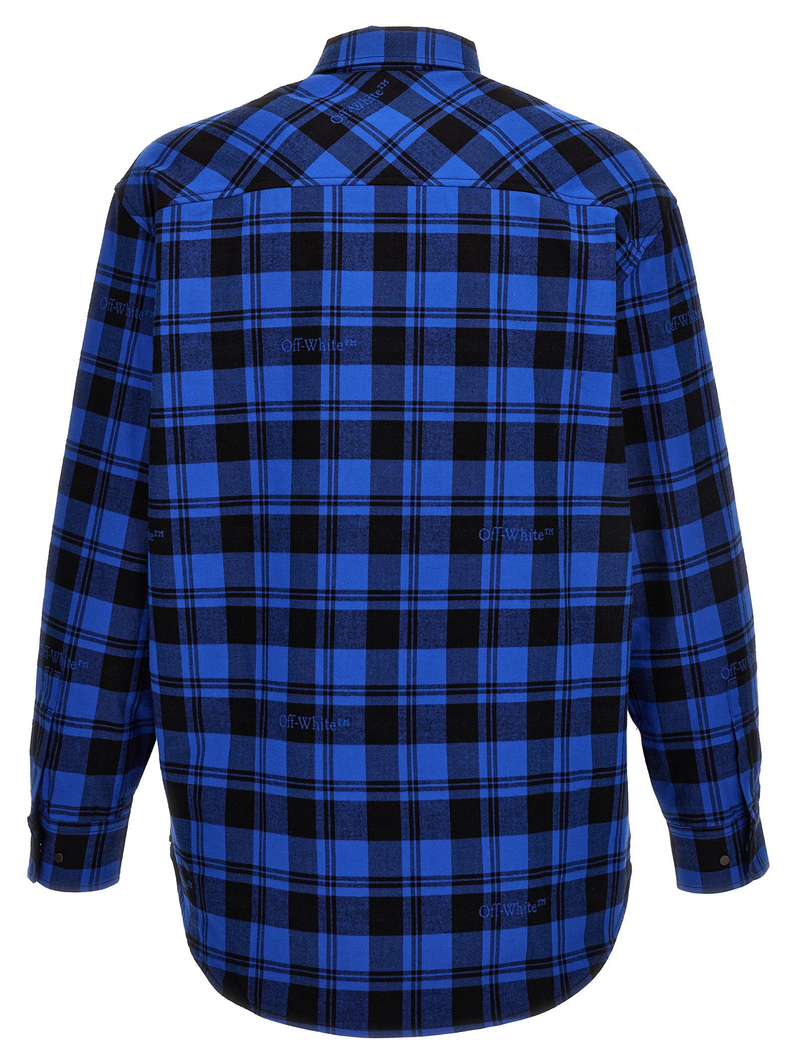 Off White Check Flannel Overshirt – 100% cotton - view 2