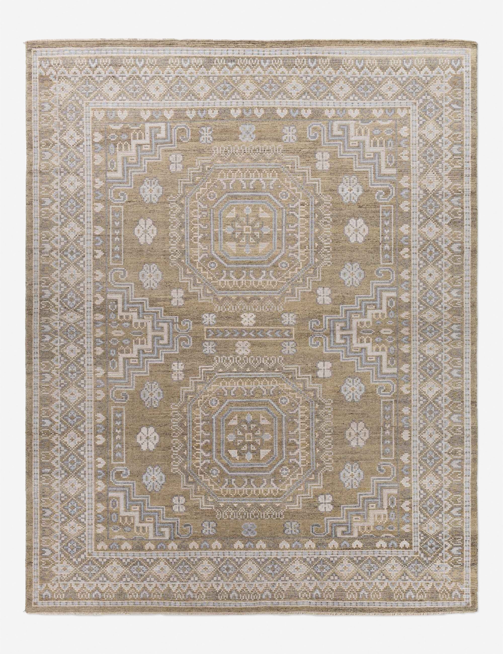 Lulu and Georgia Anahit Hand-Knotted Wool-Blend Rug