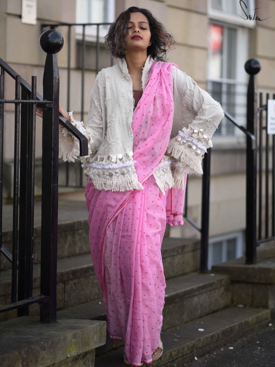 suta.in Roseate Spoonbills Pakhi Polka – Women's