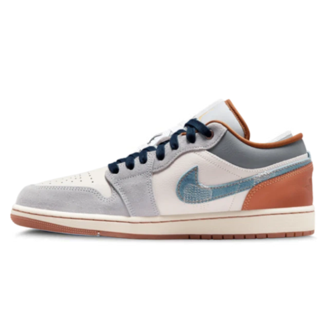 Cop Underdog Air Jordan 1 Low Phantom Repaired Denim Swoosh