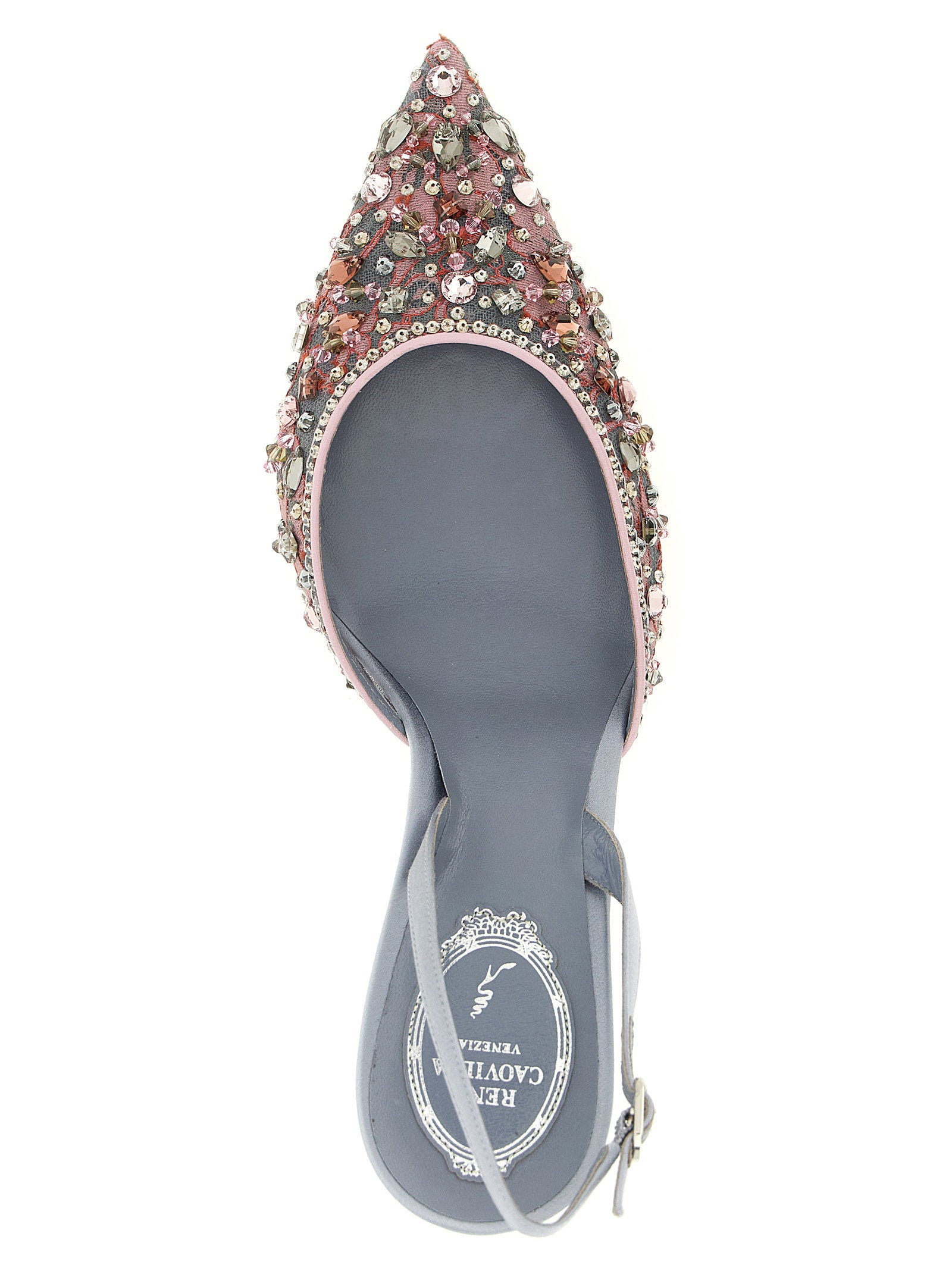 René Caovilla Cinderella Slingback – 100% glass stone - view 4