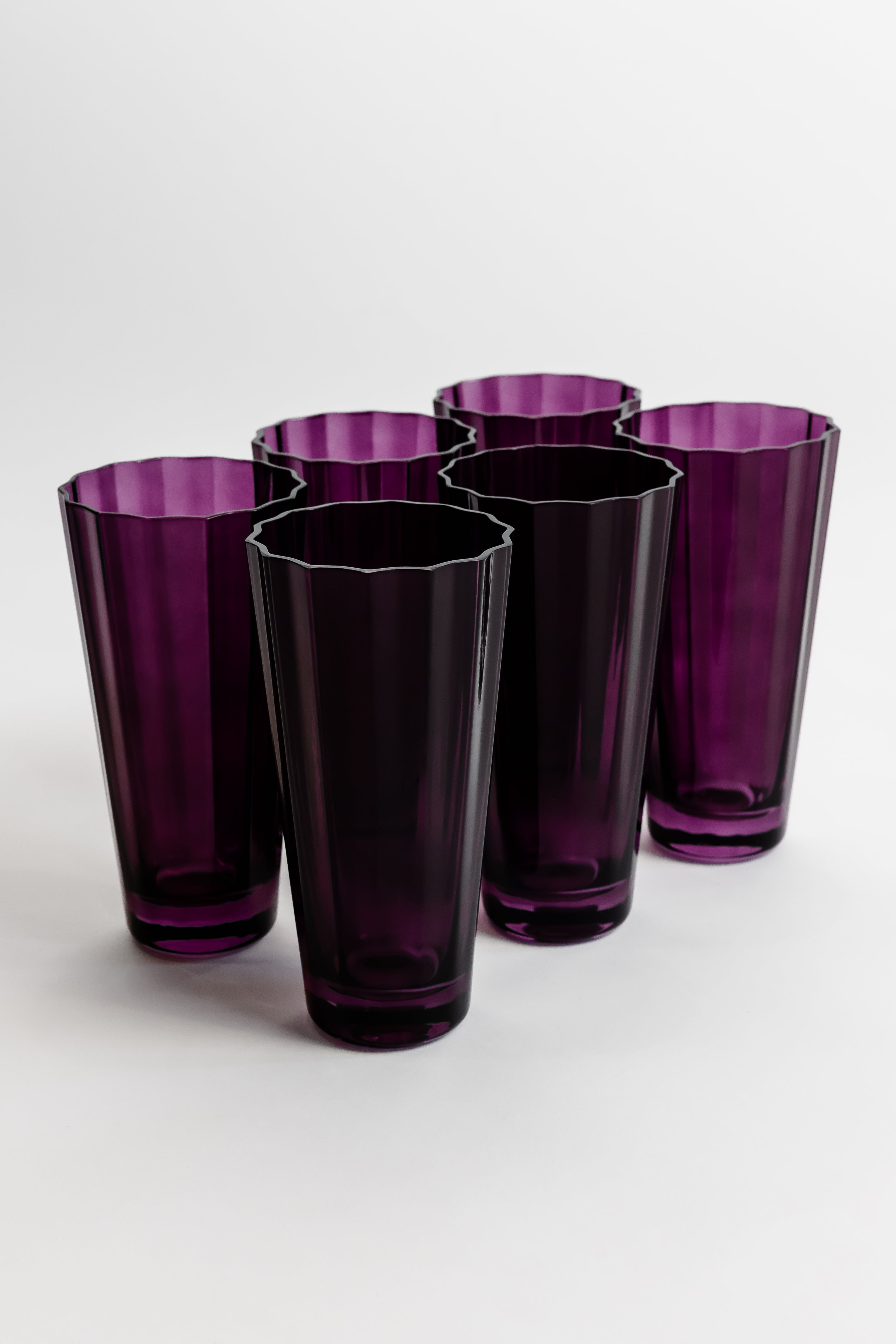Estelle Colored Glass Estelle Colored Sunday High Balls - Set of 6 {Amethyst} - view 2
