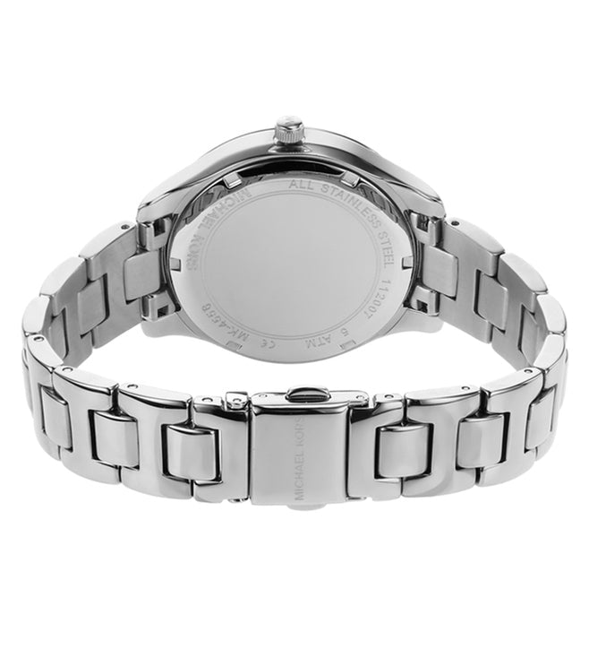 Dial silver watch – Michael Kors Liliane Women's White Mother of Pearl Dial & Silver Watch