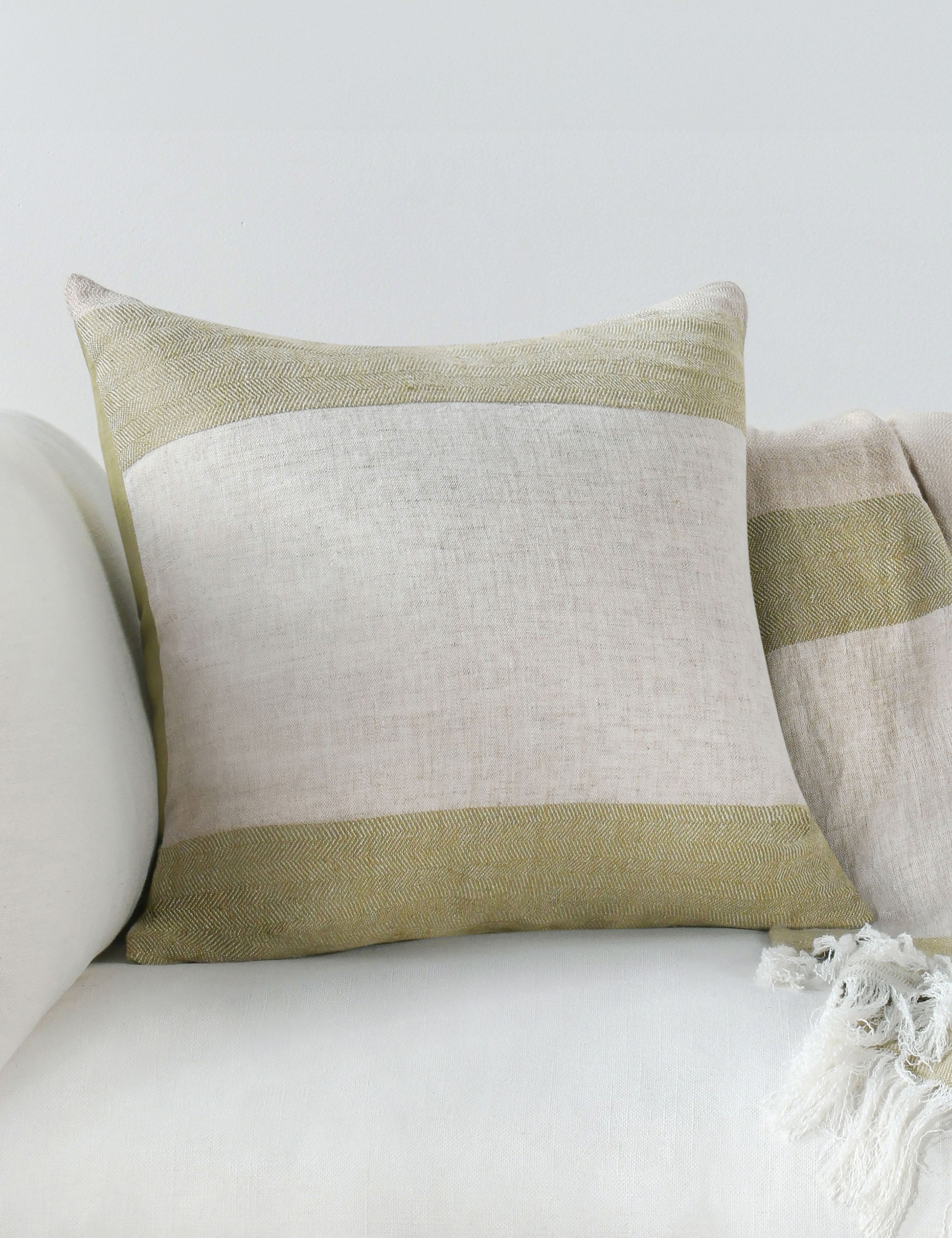 Lulu and Georgia Tamara Linen Pillow - view 2
