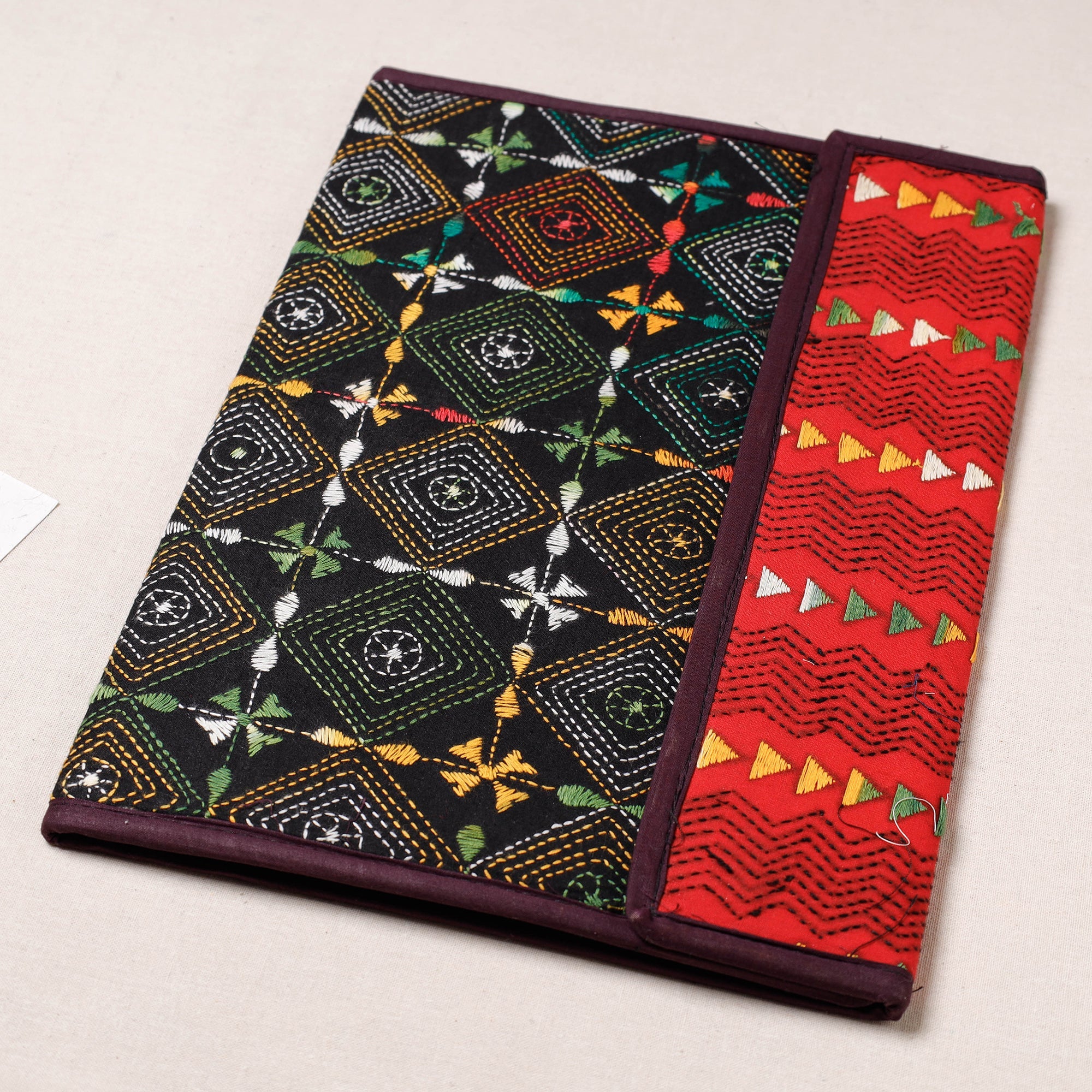 ASALKAAR Bengal Kantha Work Handcrafted File Folder - view 2