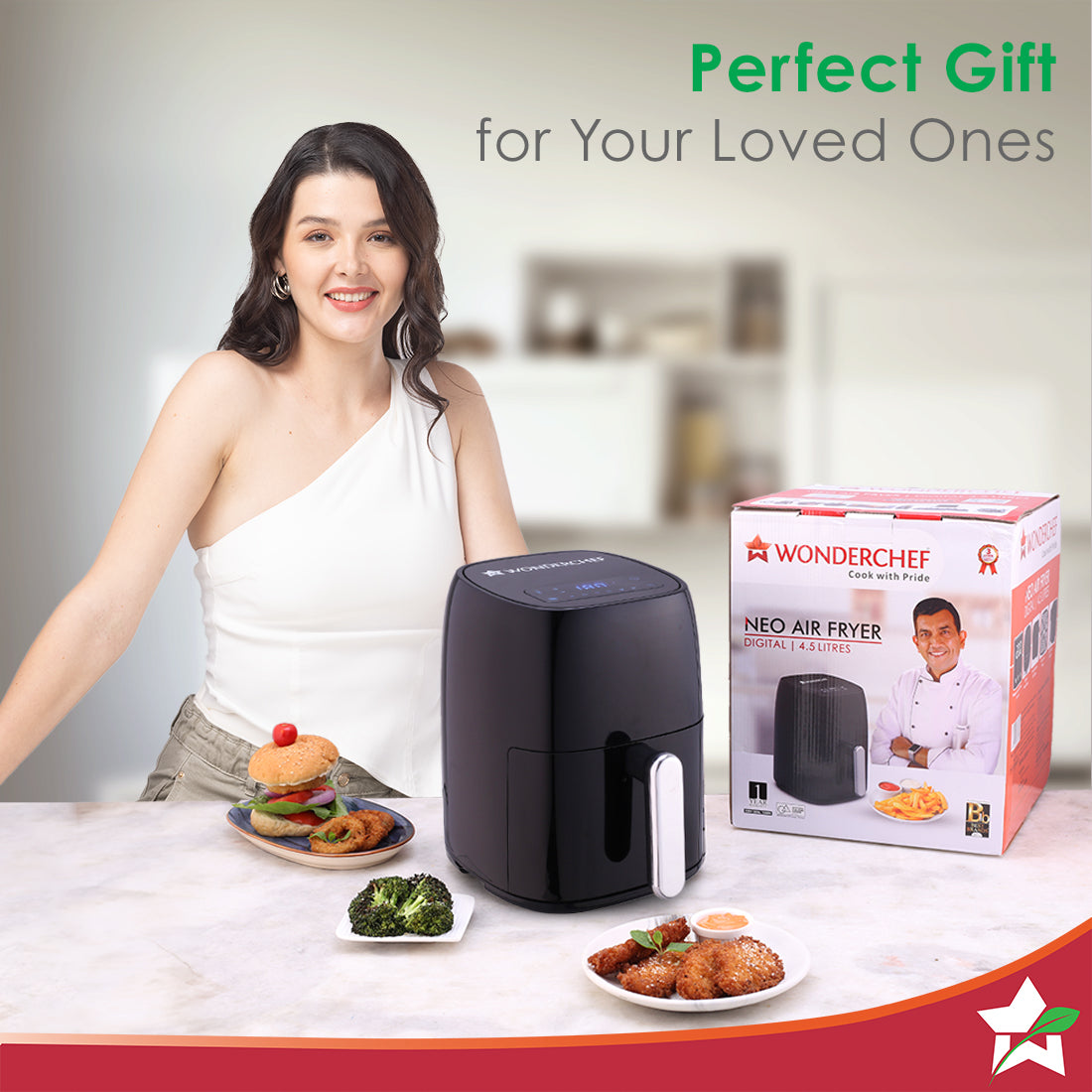 Neo Digital Air Fryer | Rapid Air Technology | 6 Pre-Set Menu Options by blacktree - view 7