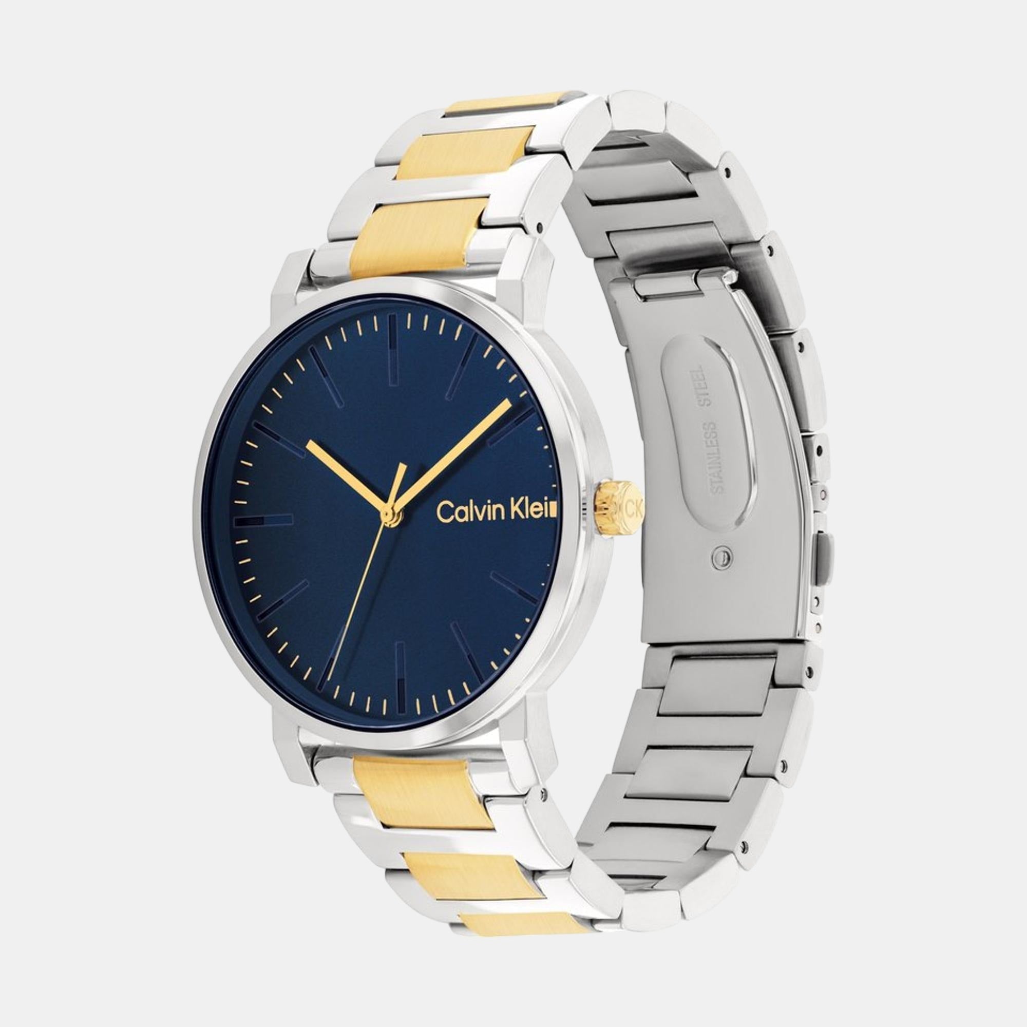 Calvin Klein Ck Slate Men Quartz Blue Dial Analog Stainless Steel Watch 25200258 - view 2