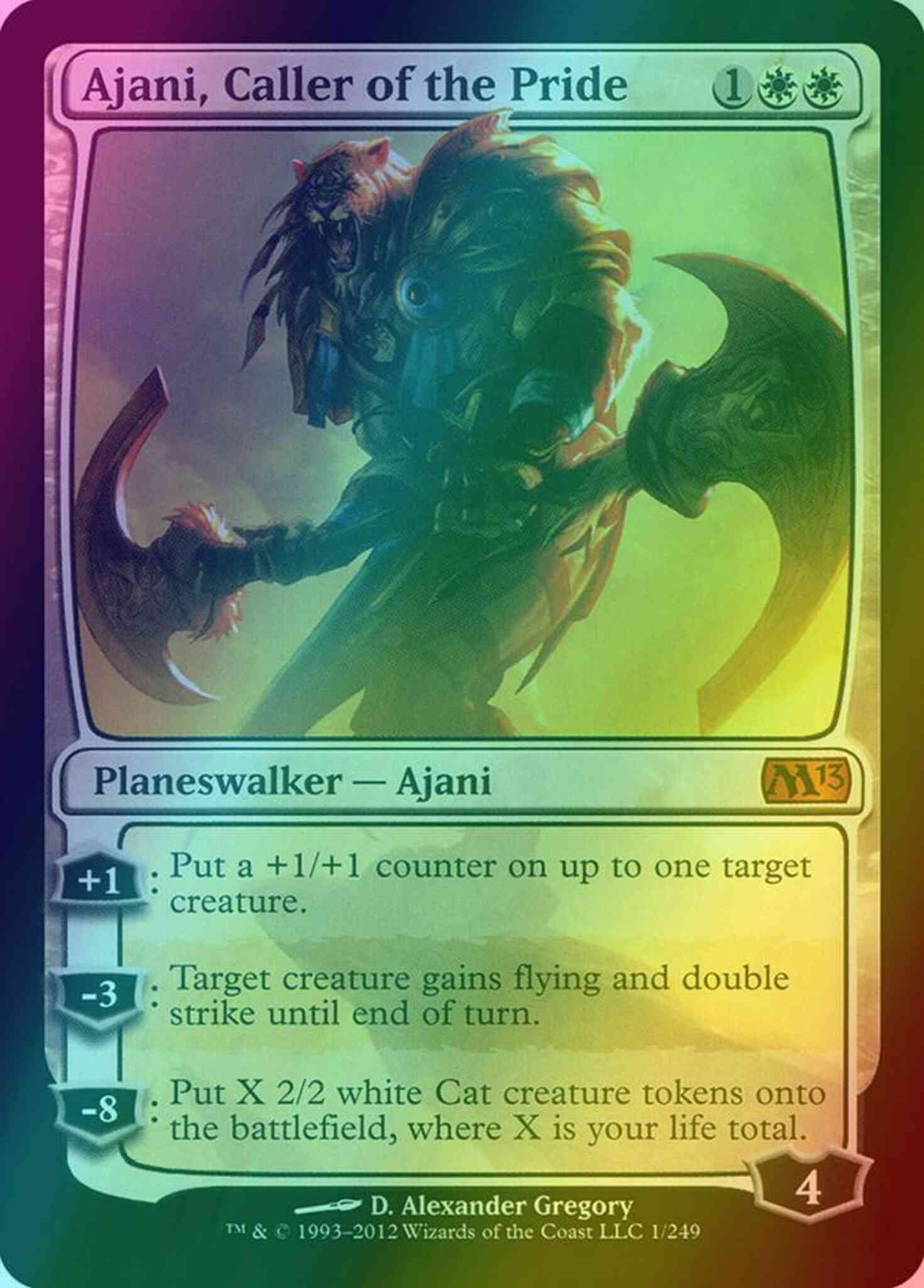 Pride magic – Ajani, Caller of the Pride [Magic 2013] [Foil]