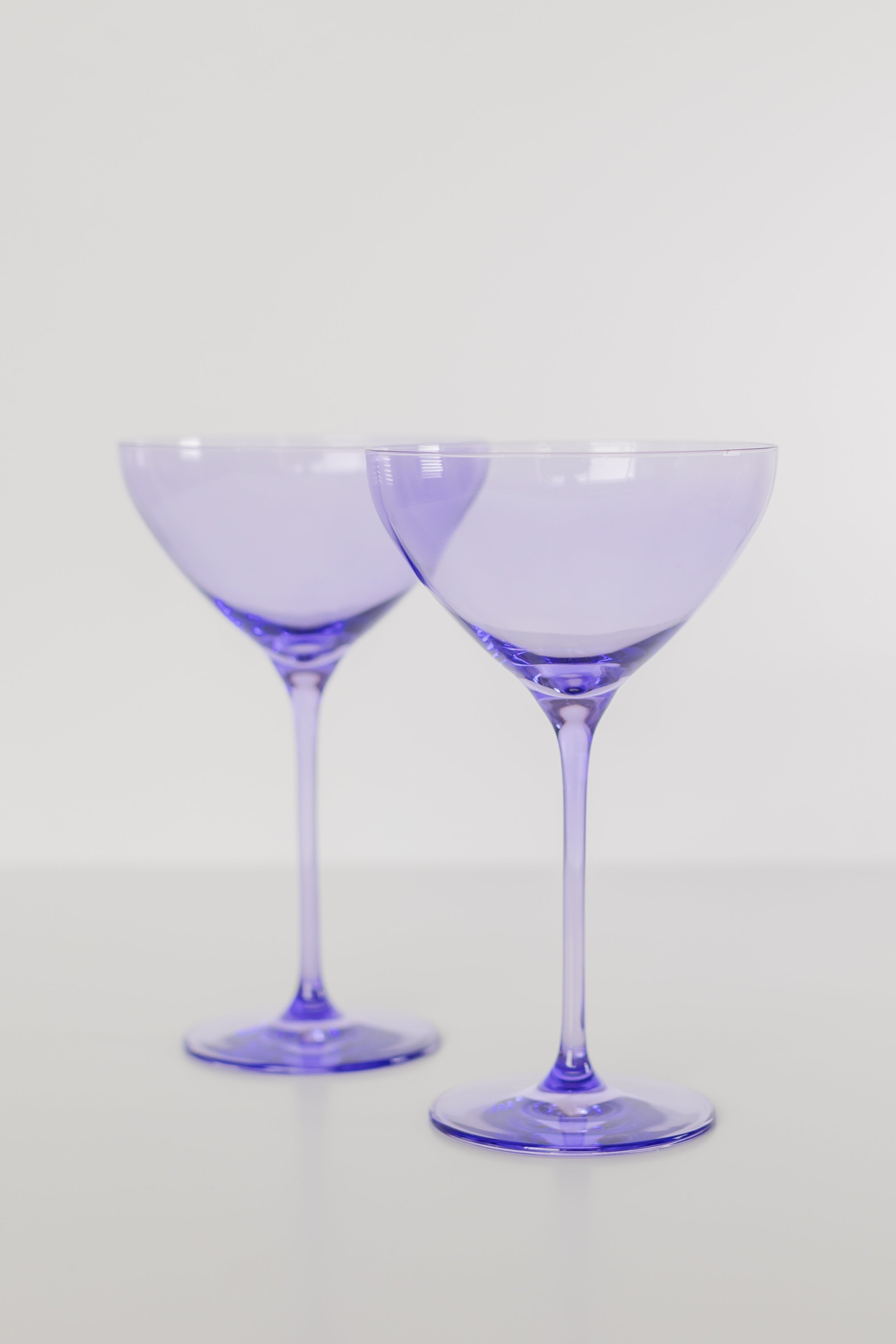 Estelle Colored Glass Estelle Colored Martini Glass - Set of 2 {Lavender}