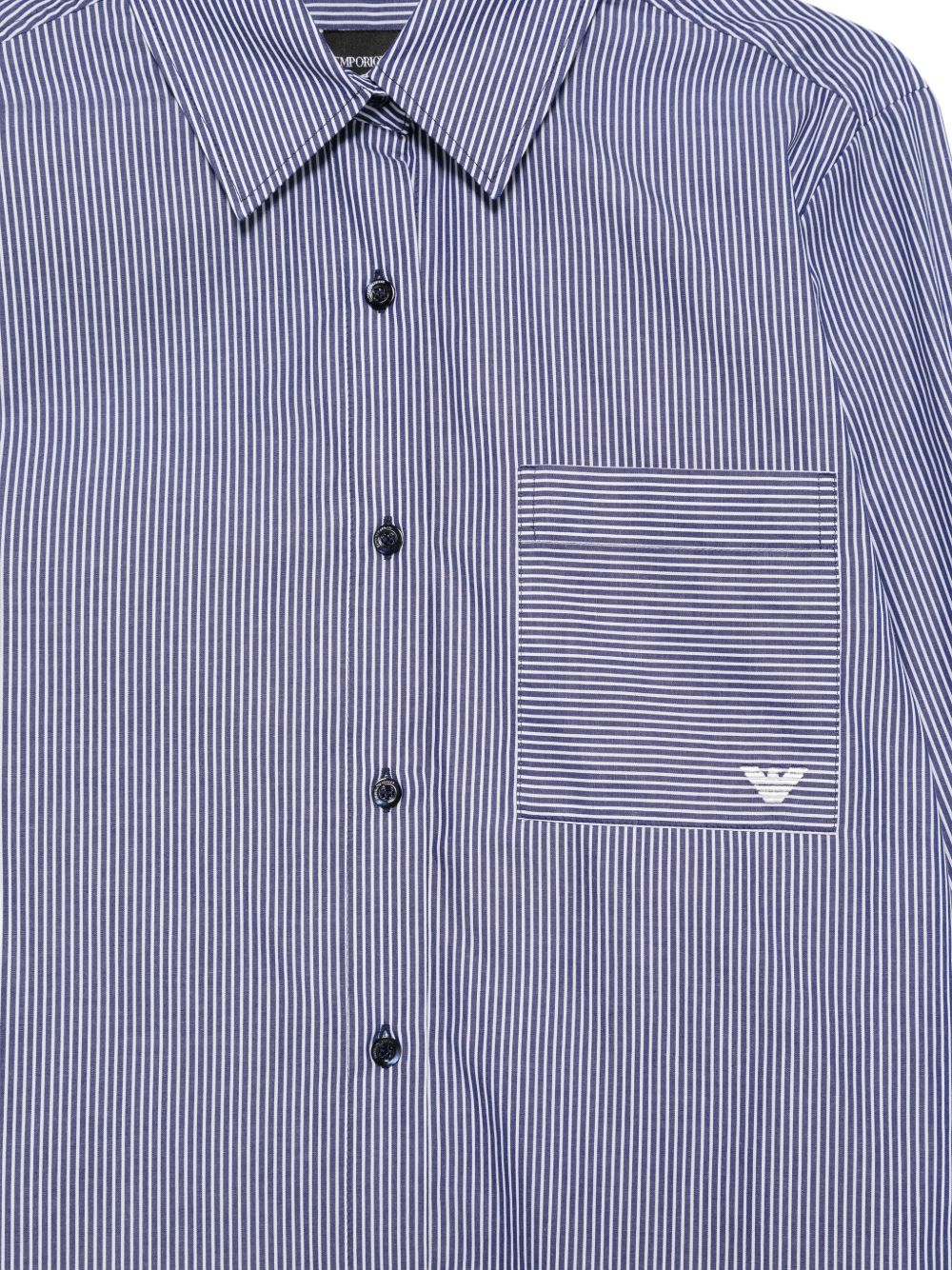 Emporio Armani Shirts NAVY – 100% Cotton - view 2