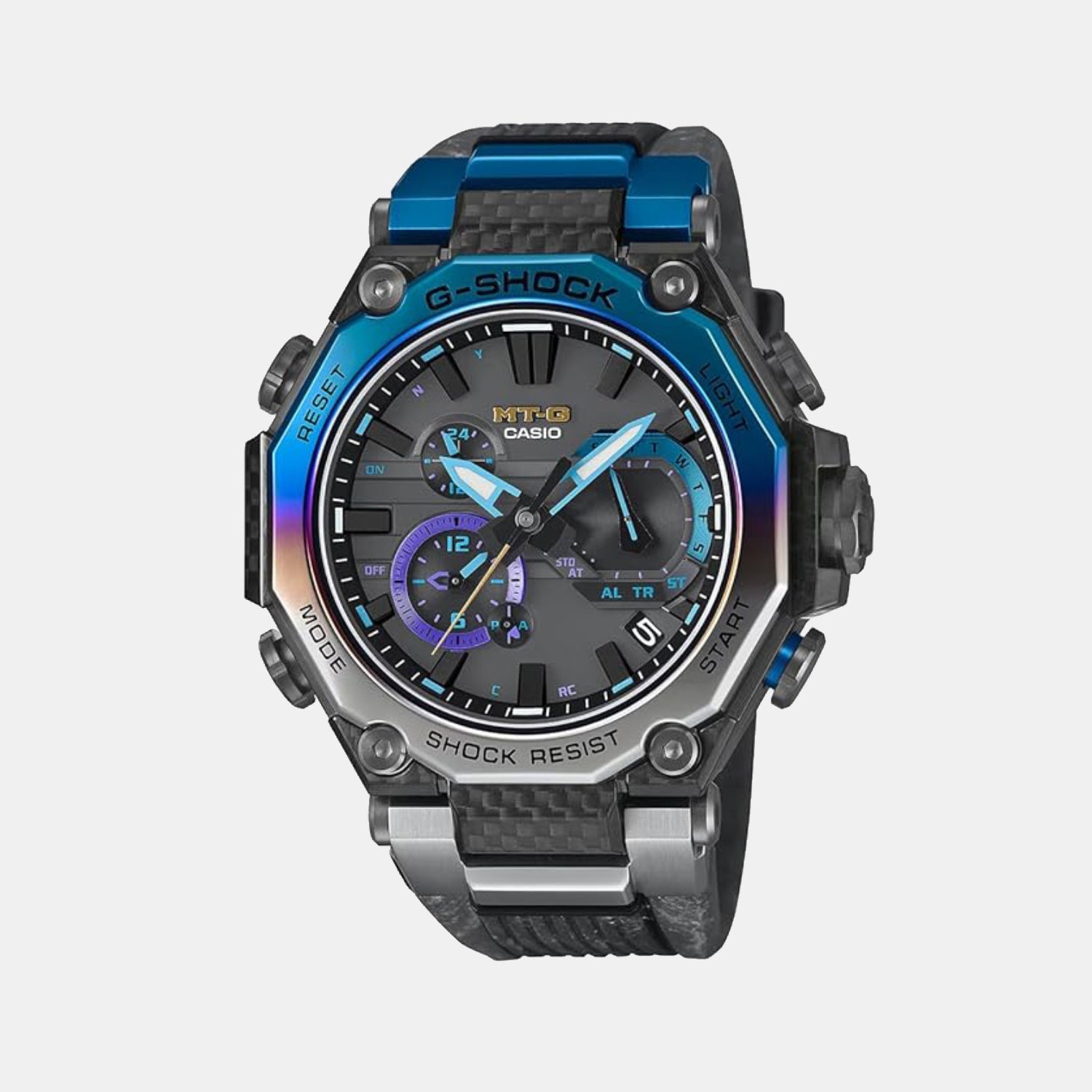 Casio G-Shock Men Quartz Black Dial Chronograph Resin Watch G1645