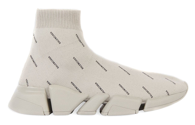 Balenciaga Speed Trainer 2.0 Allover Logo Beige (Women'S) - view 2