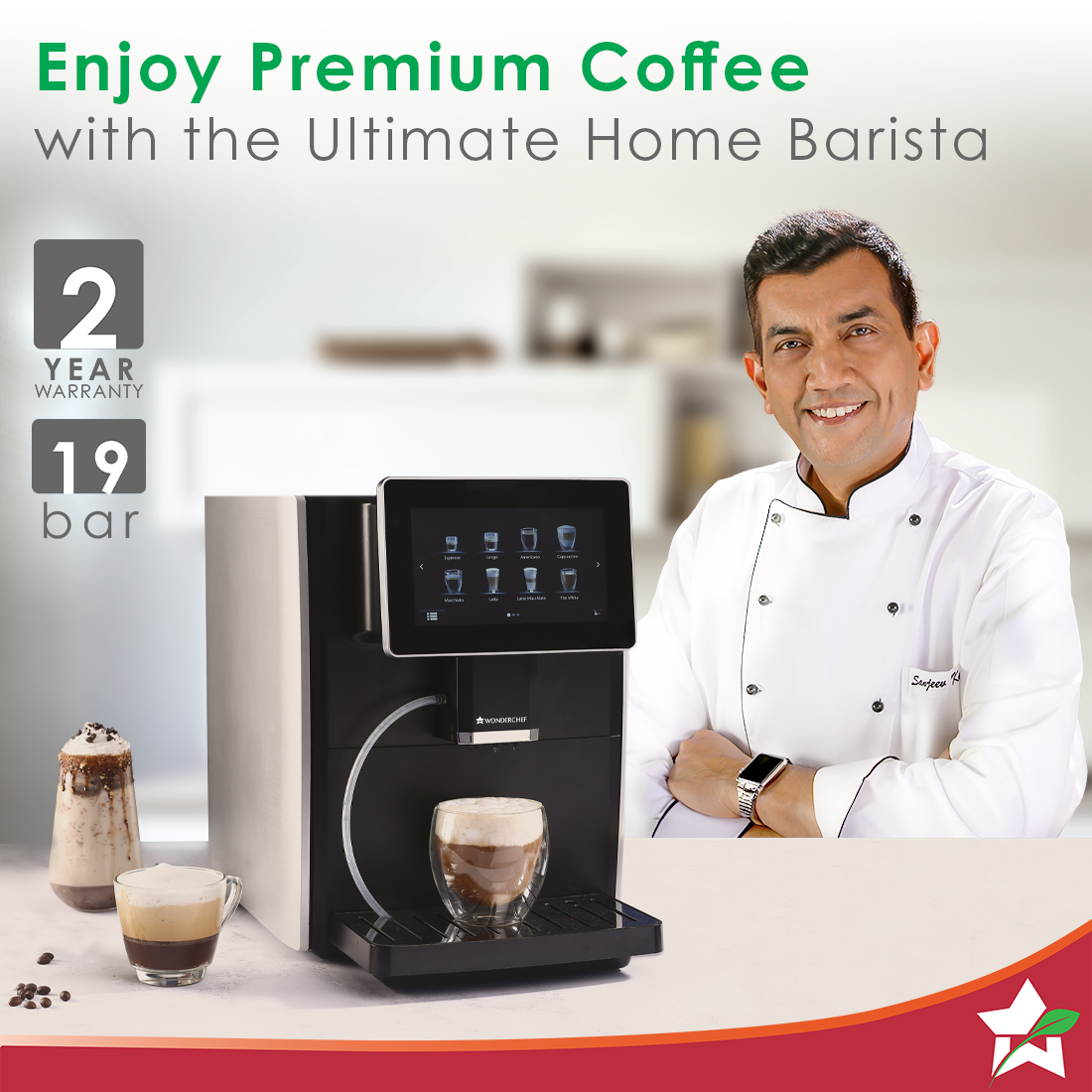 Wonderchef Regalia Fully Automatic Coffee Machine with Large 7 Inches - view 3
