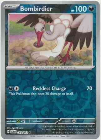 Common sv07-097 reverse – Pokémon Bombirdier - 097/142 - Common [sv07-097] [Reverse Holo]