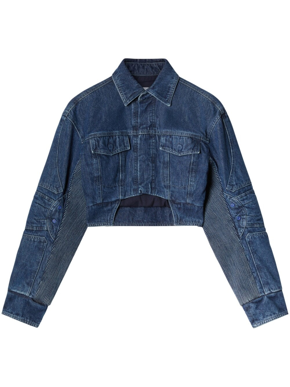 Off White Cropped denim jacket – Cotton 100%