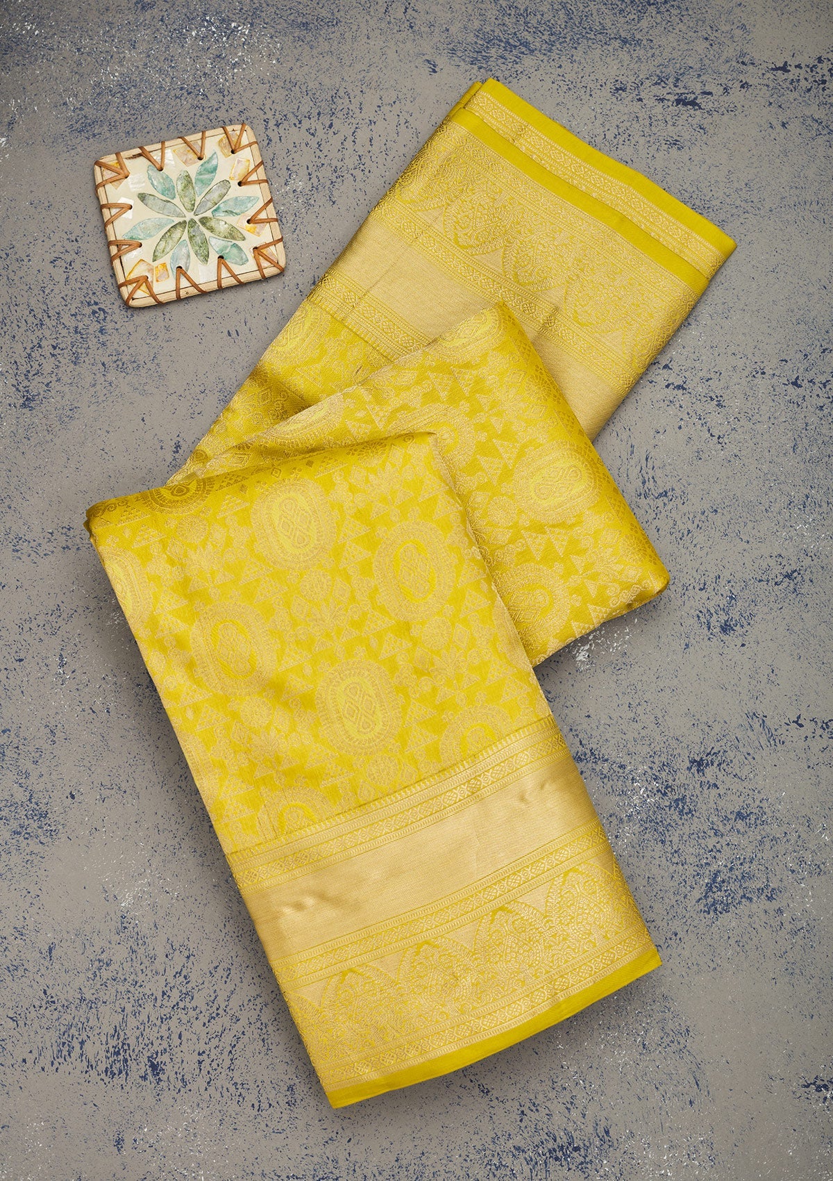 Koskii Mehendi Zariwork Pure Silk Saree – Women's