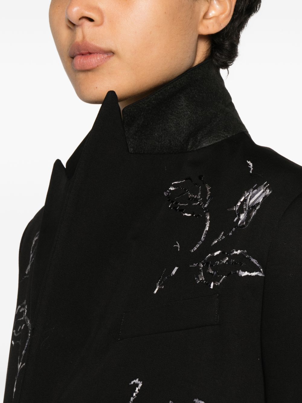 Hippy Realisti Cotton single-breasted blazer jacket - view 2