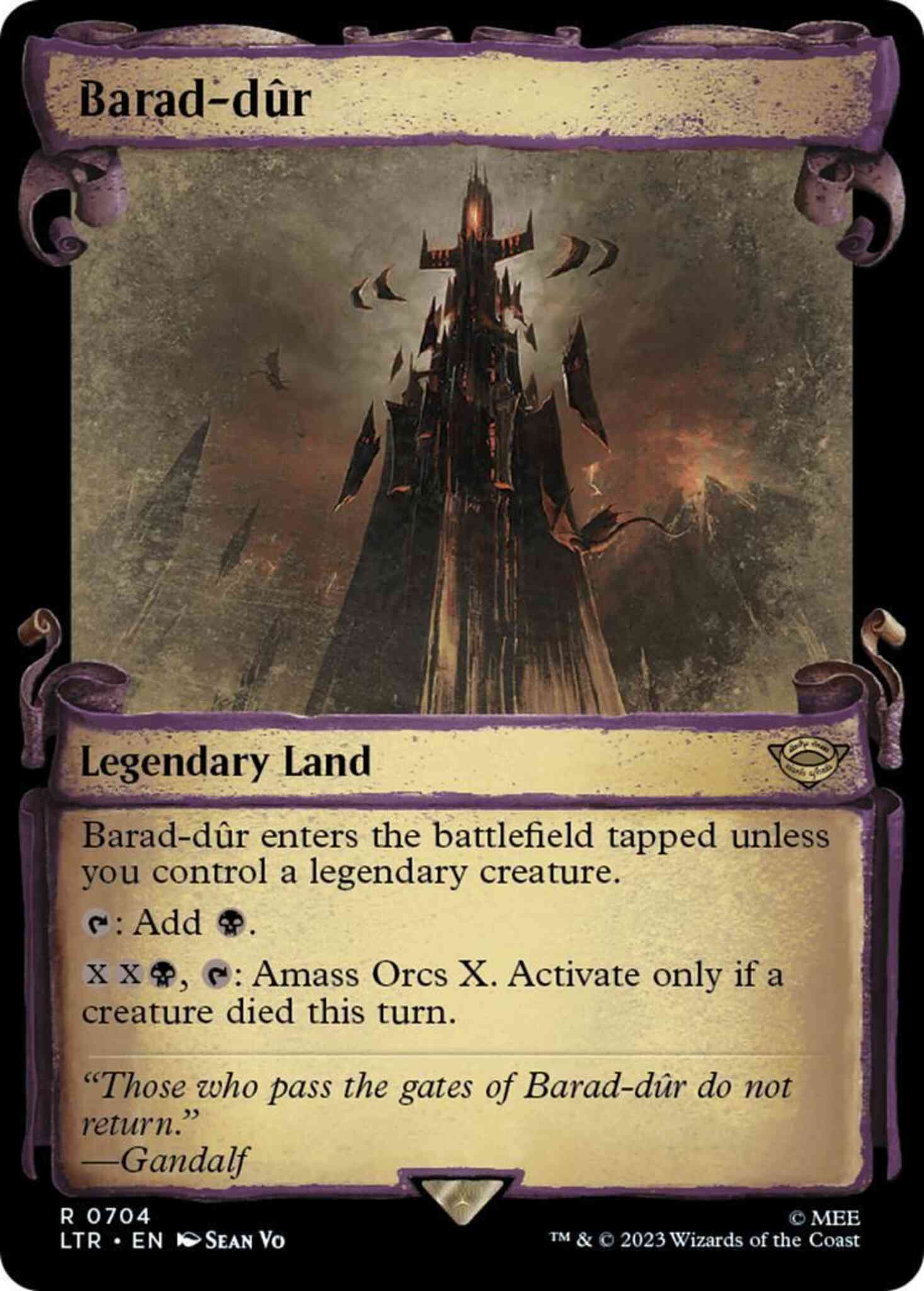 704 scrolls showcase – Magic Barad-dûr [704] [Scrolls Showcase] [The Lord of the Rings: Tales of Middle-earth] [Non-Foil]