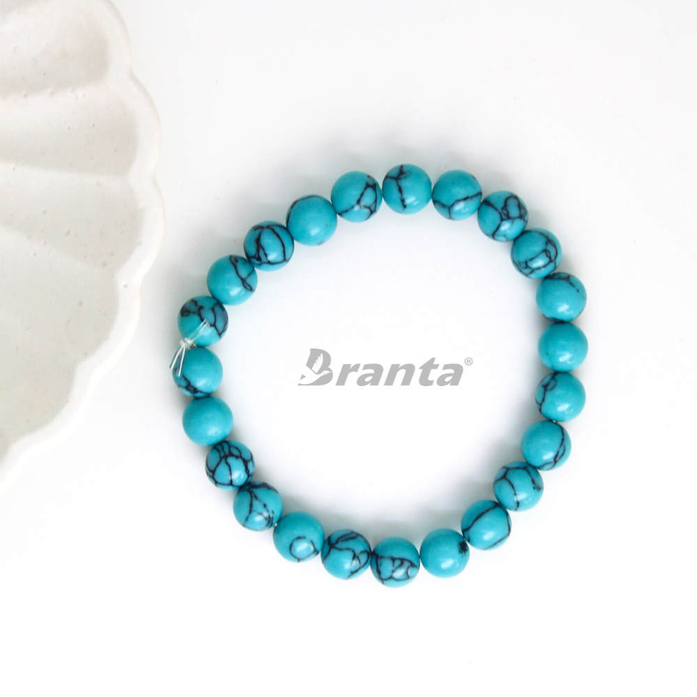 brantashop Turquoise Blue Natural Crystal Healing Bracelet For Women - view 2