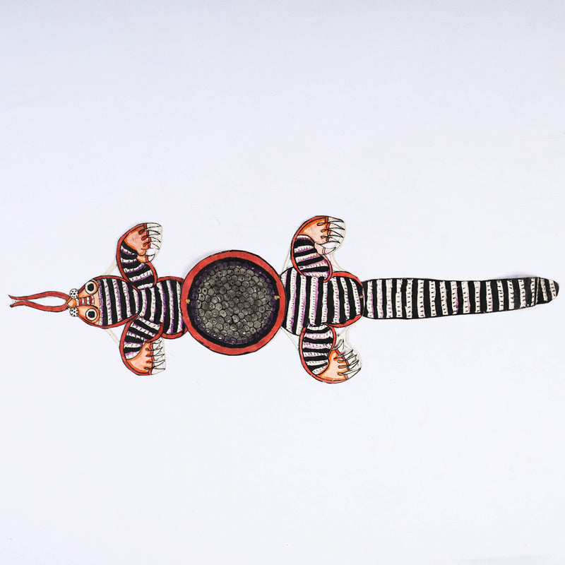 ITOKRI CRAFTS INITIATIVE Bee - Tholu Bommalata Leather Puppet Wall Hanging - view 2