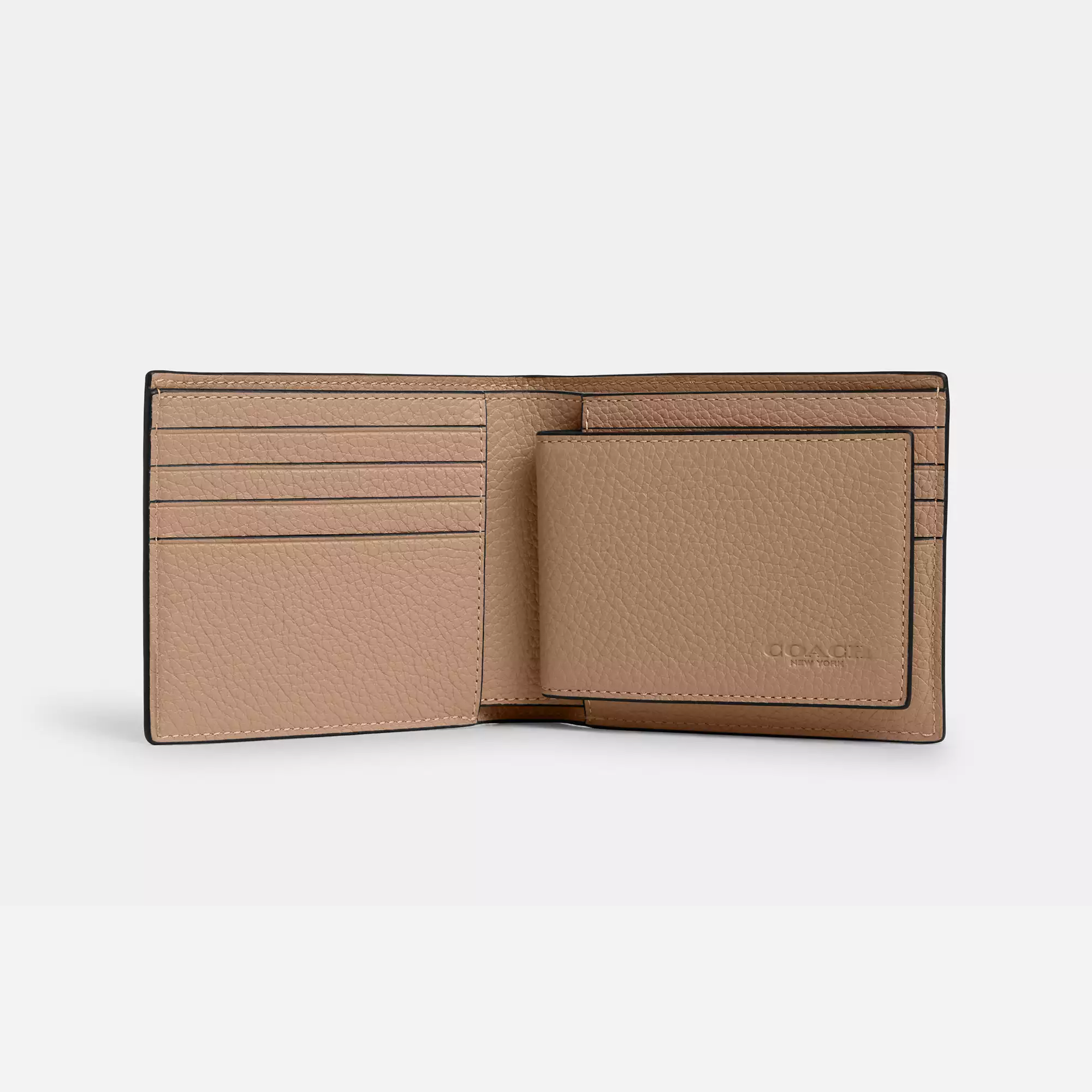 Coach 3 In 1 Wallet pebbled leather/Taupe - view 2