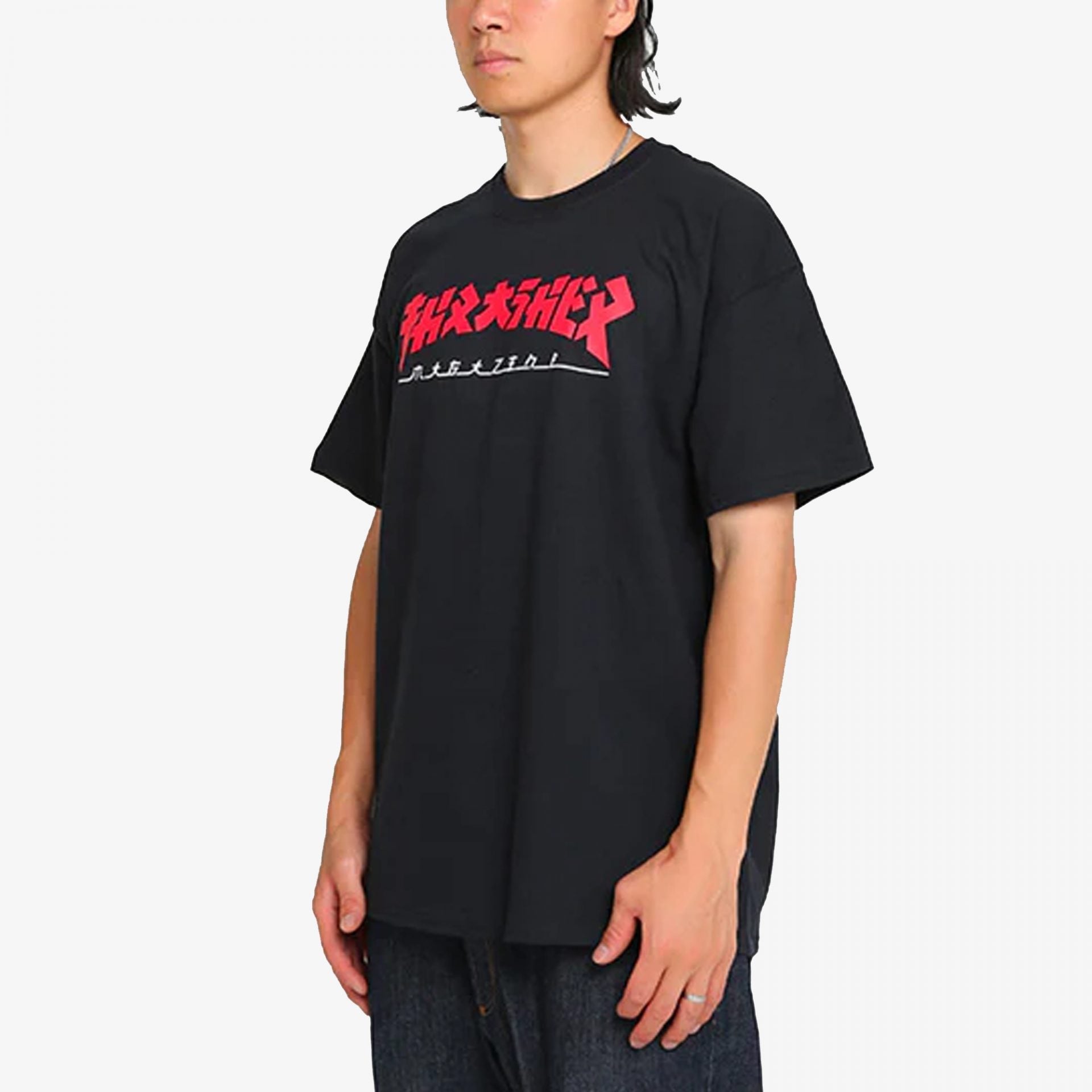 Thrasher | GODZILLA SHORT SLEEVE T-Shirt { Black - view 2