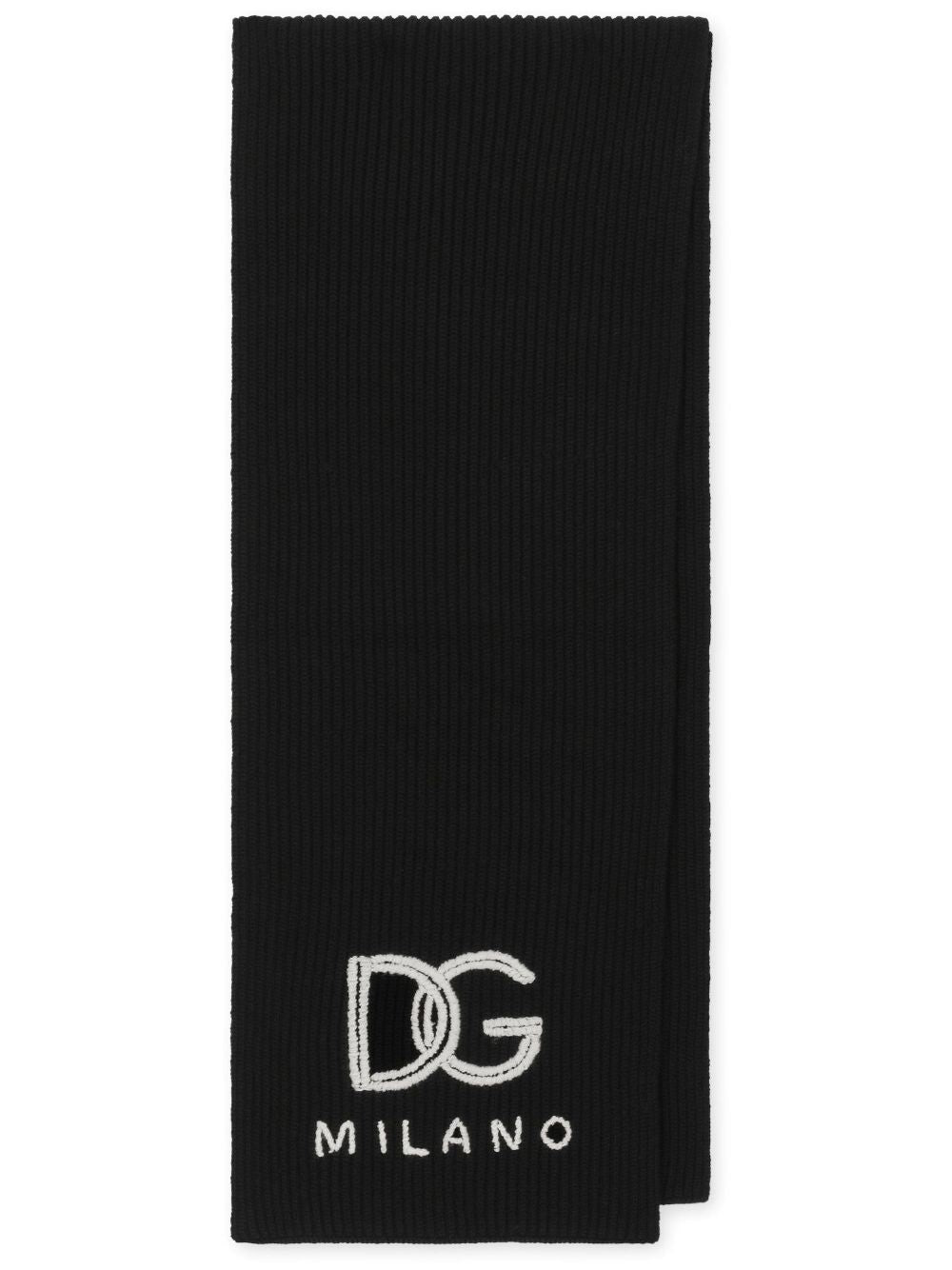 Fisherman s rib – Dolce & Gabbana Fisherman’s rib cashmere scarf with DG logo