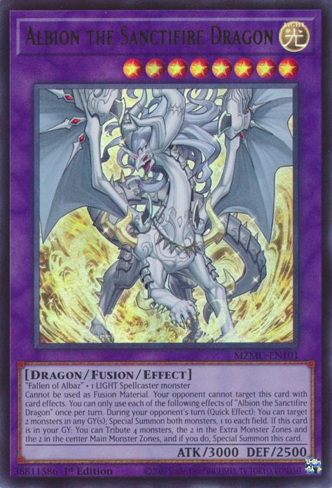 Yu-Gi-Oh! Albion the Sanctifire Dragon - MZMU-EN101 - Ultra Rare - 1st Edition