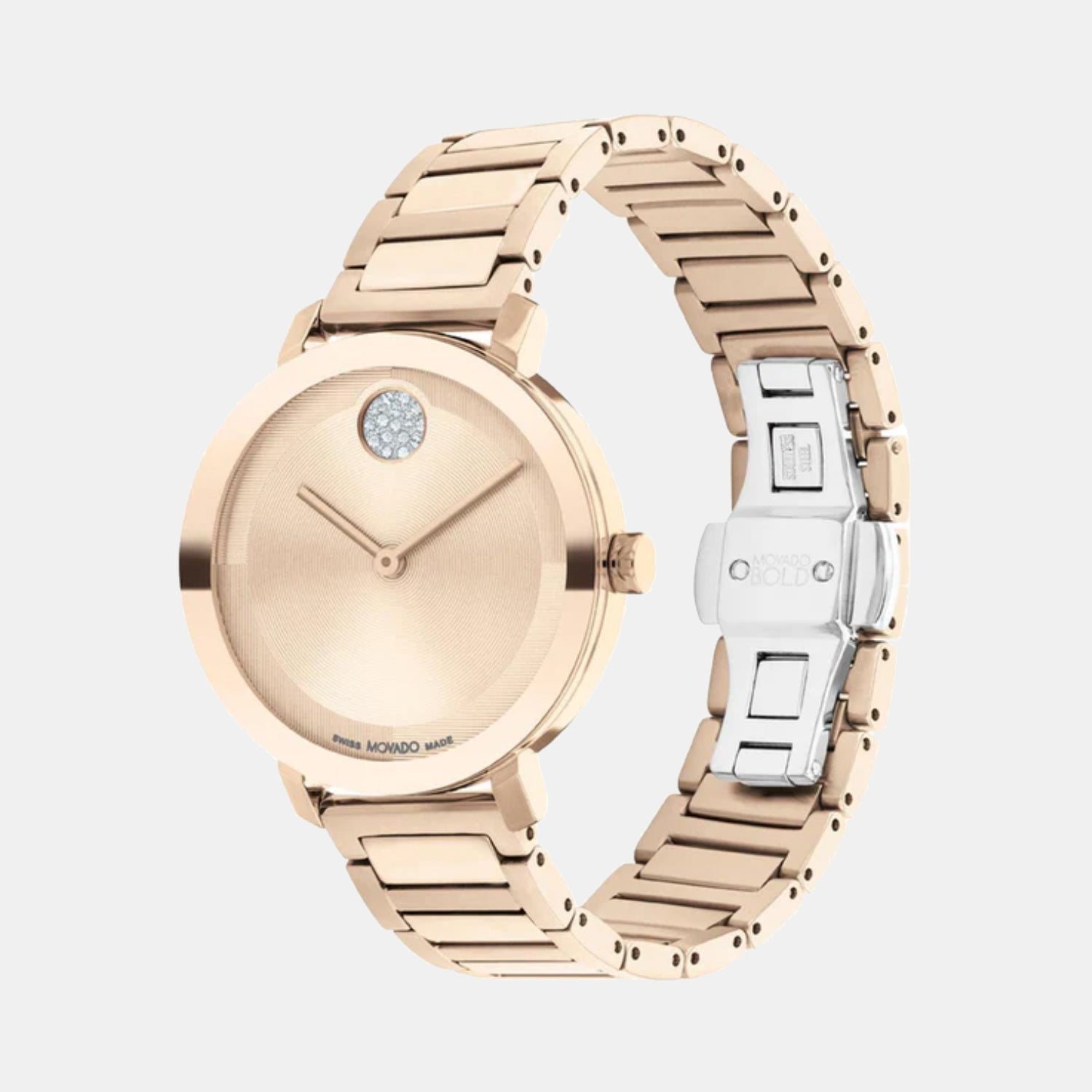 Movado Bold Evolution 2.0 Women Quartz Rose Gold Dial Analog Stainless Steel Watch 3601107 - view 2