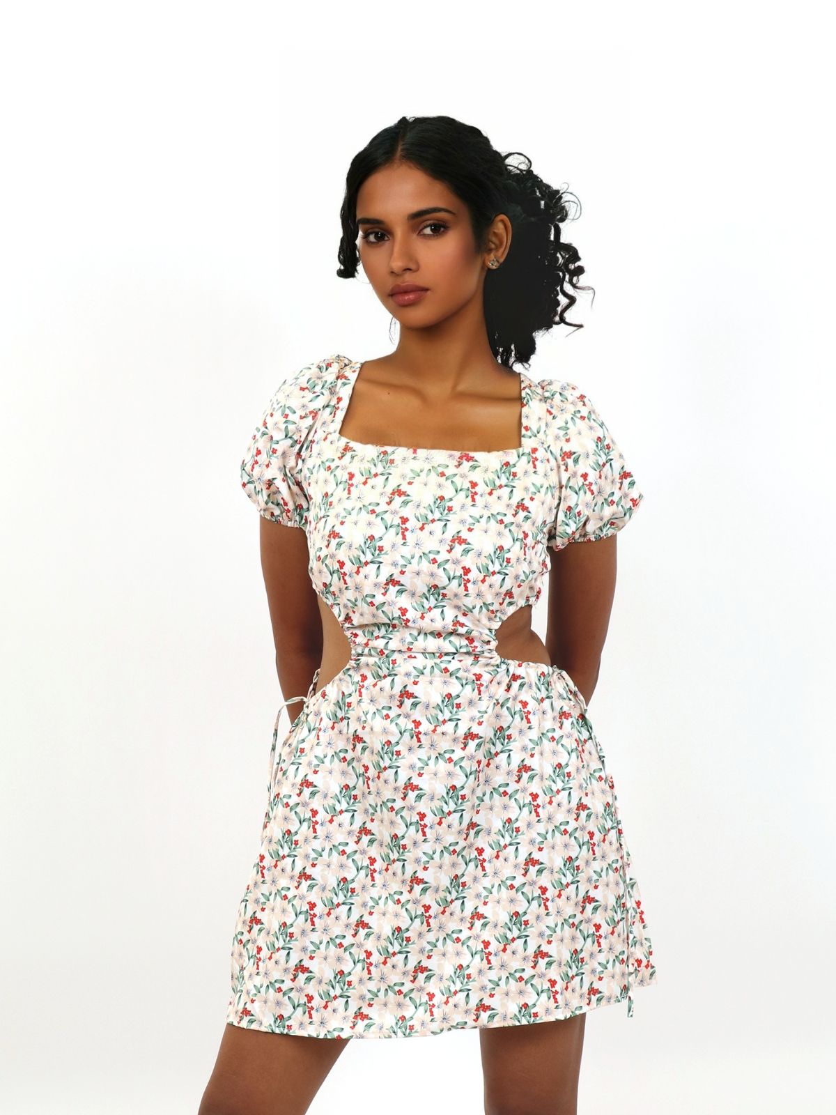Printed Fit & Flare dress - view 3