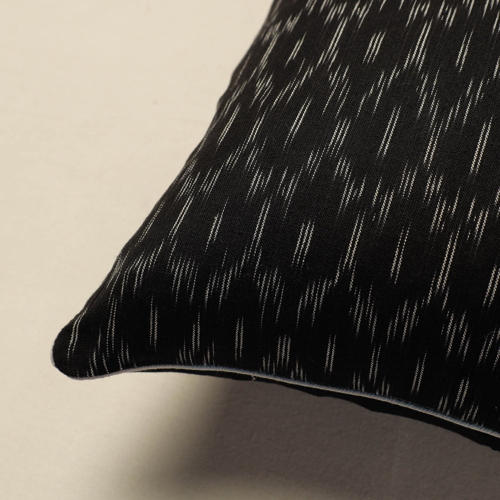 SOUTH KARGHA Black - Pochampally Ikat Cotton Cushion Cover (16 x 16 in) - view 2