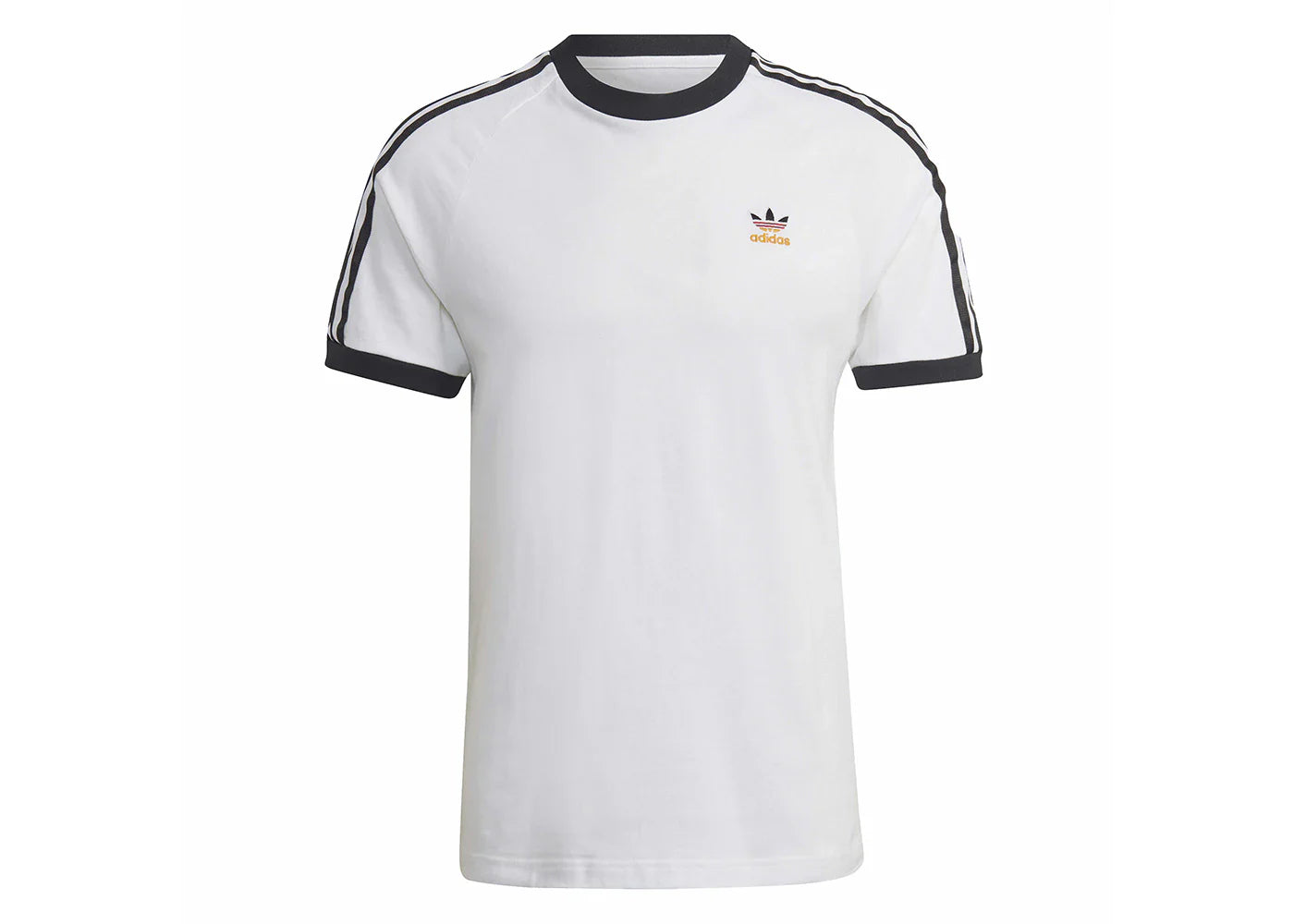 adidas 3-Stripes Tee White/Black/Black