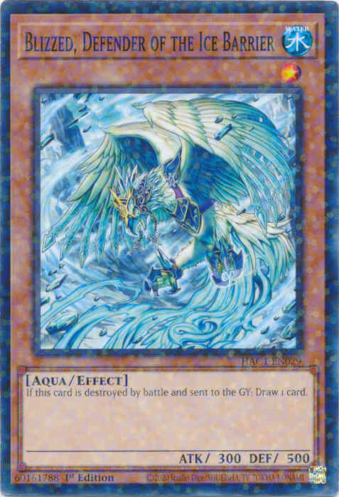 Yu-Gi-Oh! Blizzed, Defender of the Ice Barrier - HAC1-EN029 - Duel Terminal Normal Parallel Rare - 1st Edition