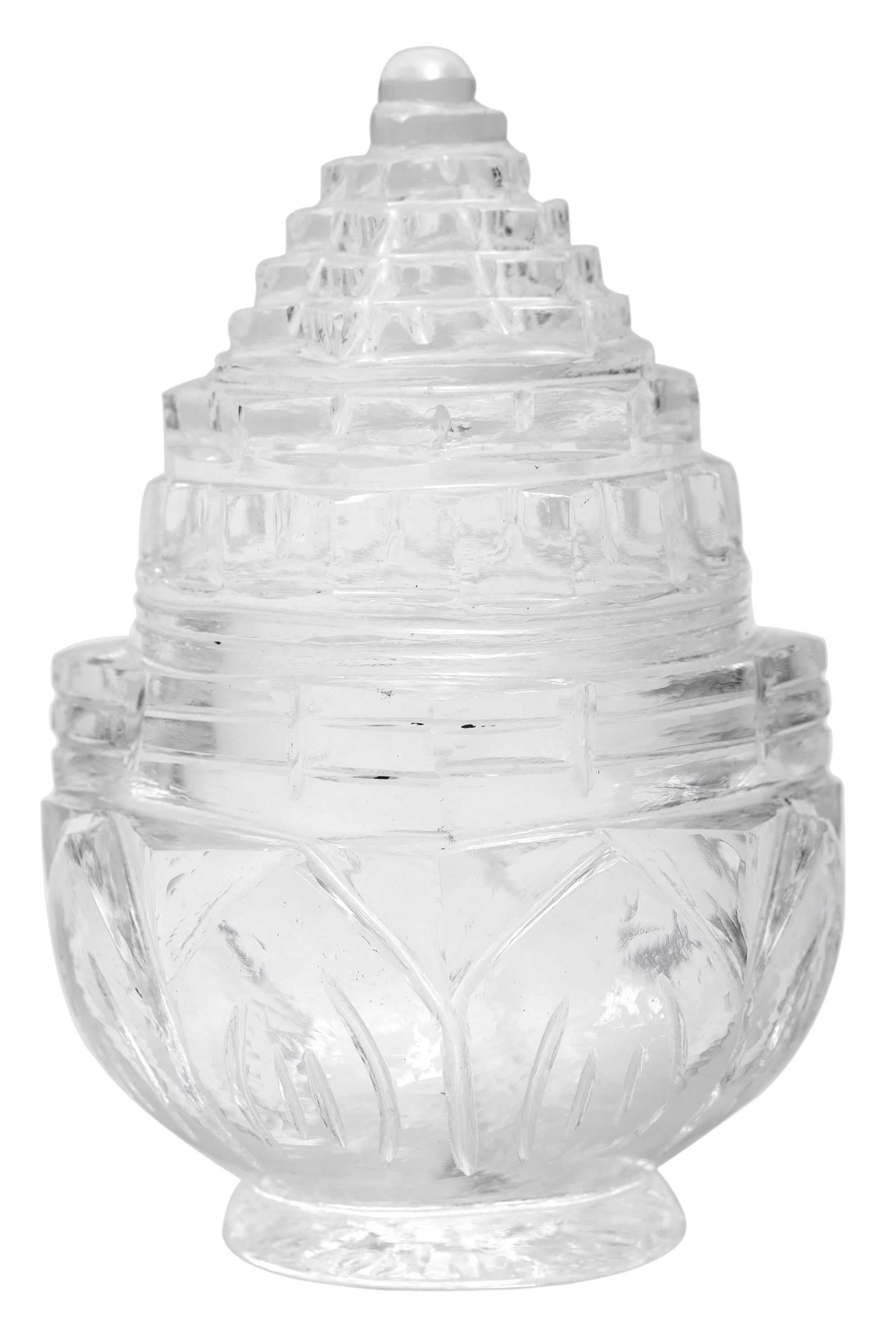 Studio Vaidik Sphatik Shree Yantra on Lotus Made by Real Crystal - view 2