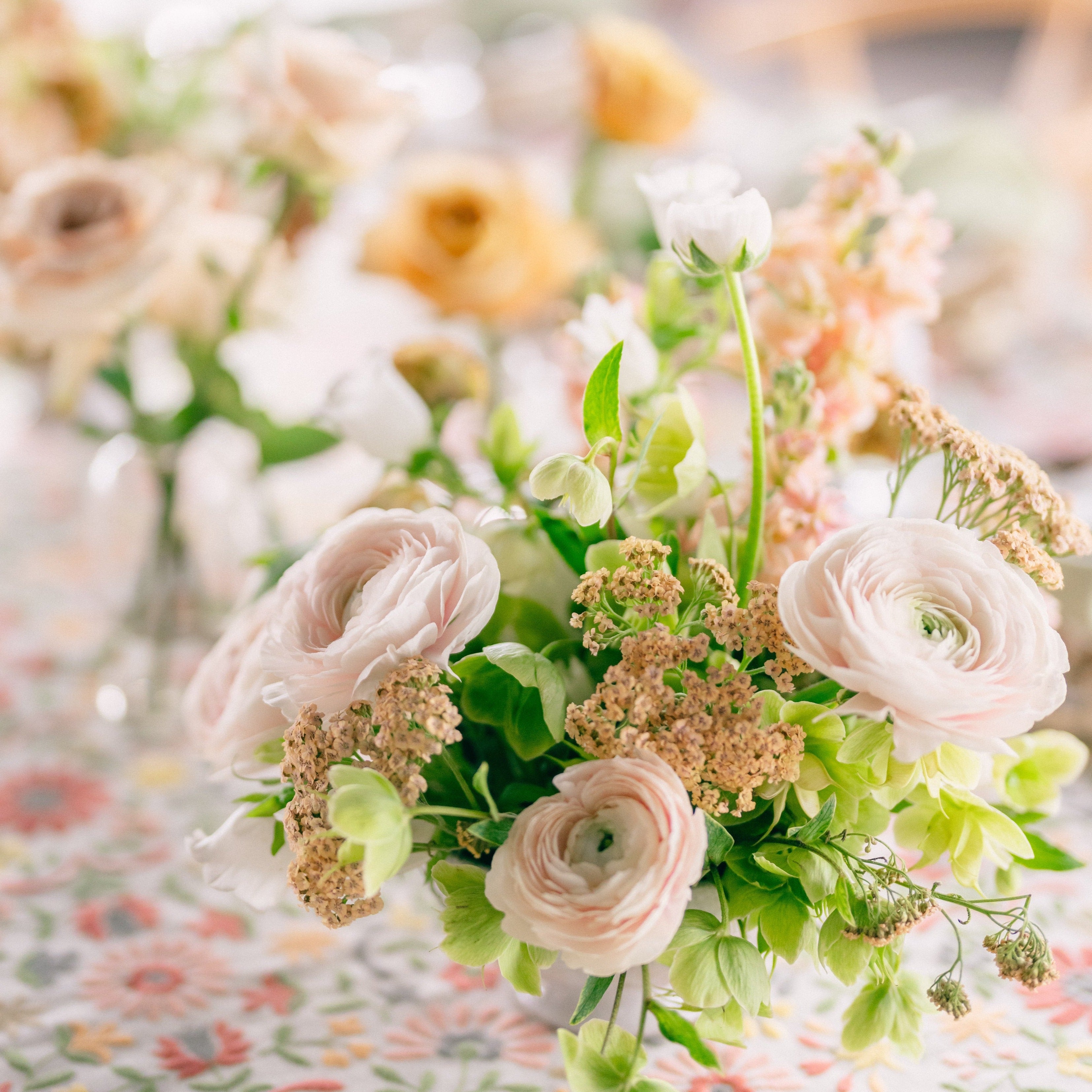 fiftyflowers.com Springtime Honey and Rosey Rooftop Wedding - view 2