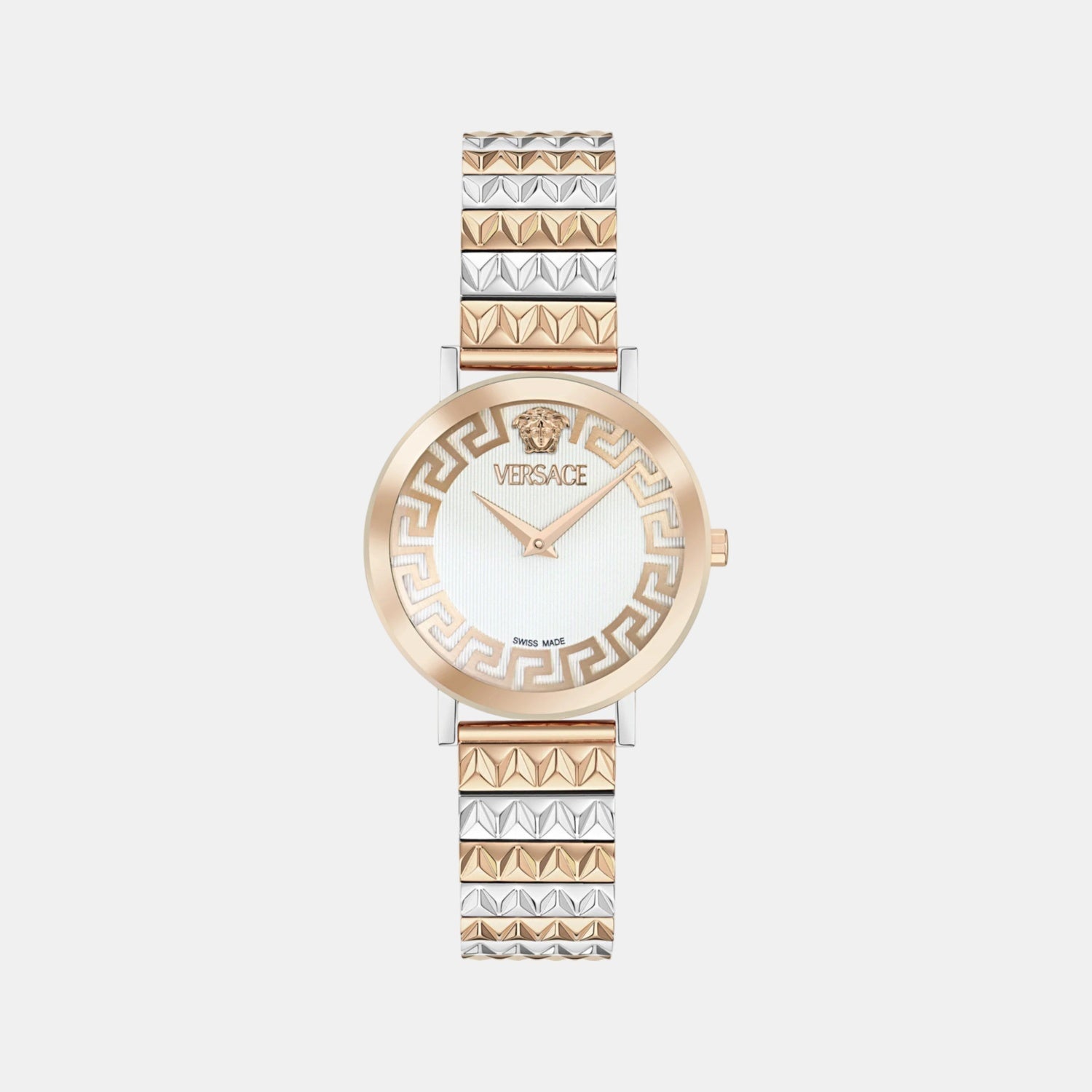 Versace Daedalus Women Quartz Two Tone Dial Analog Stainless Steel Watch VE9A00324