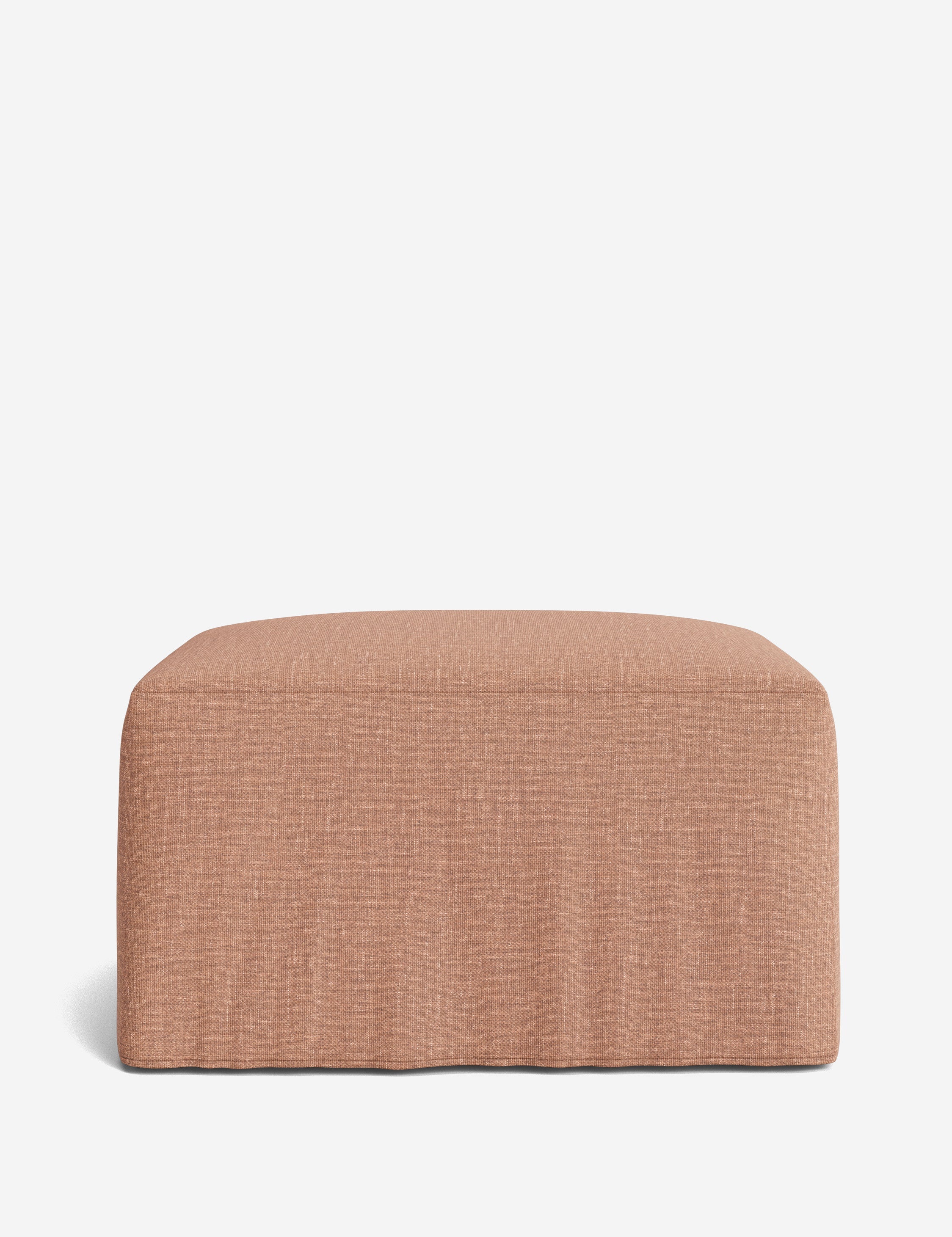 Lulu and Georgia Portola Slipcover Ottoman - view 35