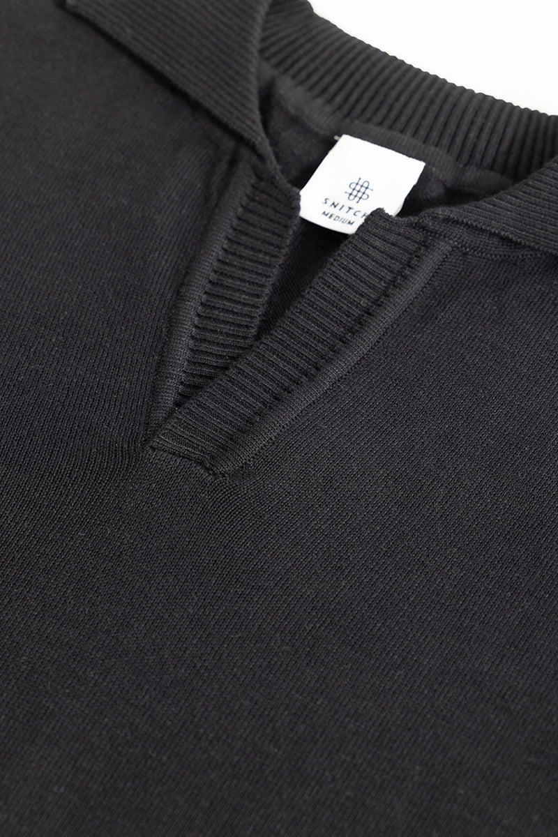 SNITCH EliteEdge Black Full Sleeve Polo - view 2