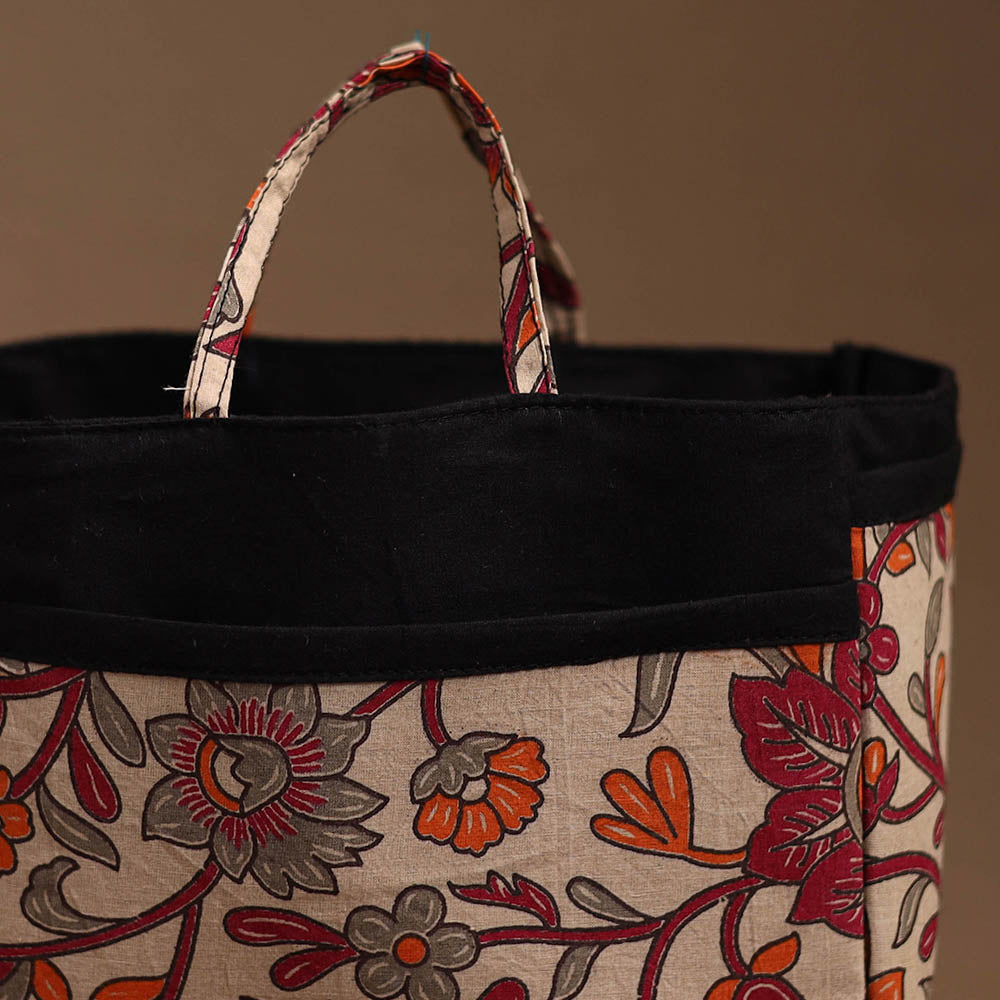 NOORI BAZAR Beige - Handmade Cotton Multipurpose Cosmetic/Toiletry Bag 18 - view 3